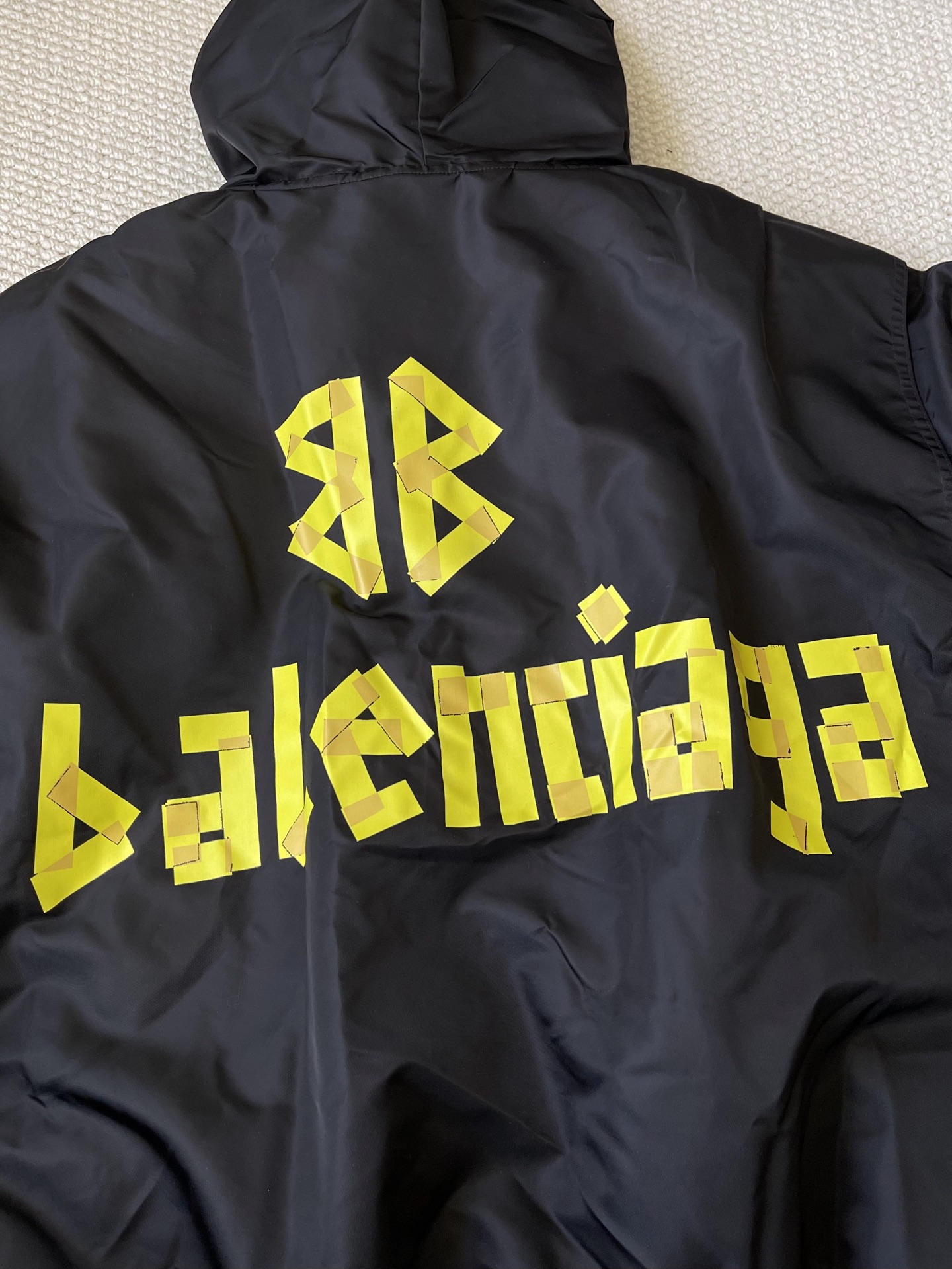Back-Logo Hooded Bomber — product photograph