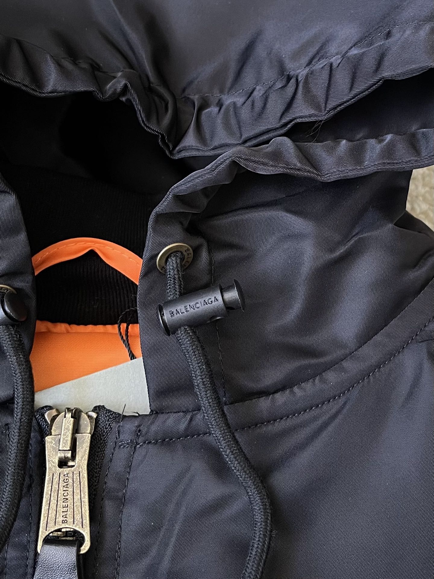 Back-Logo Hooded Bomber — product photograph