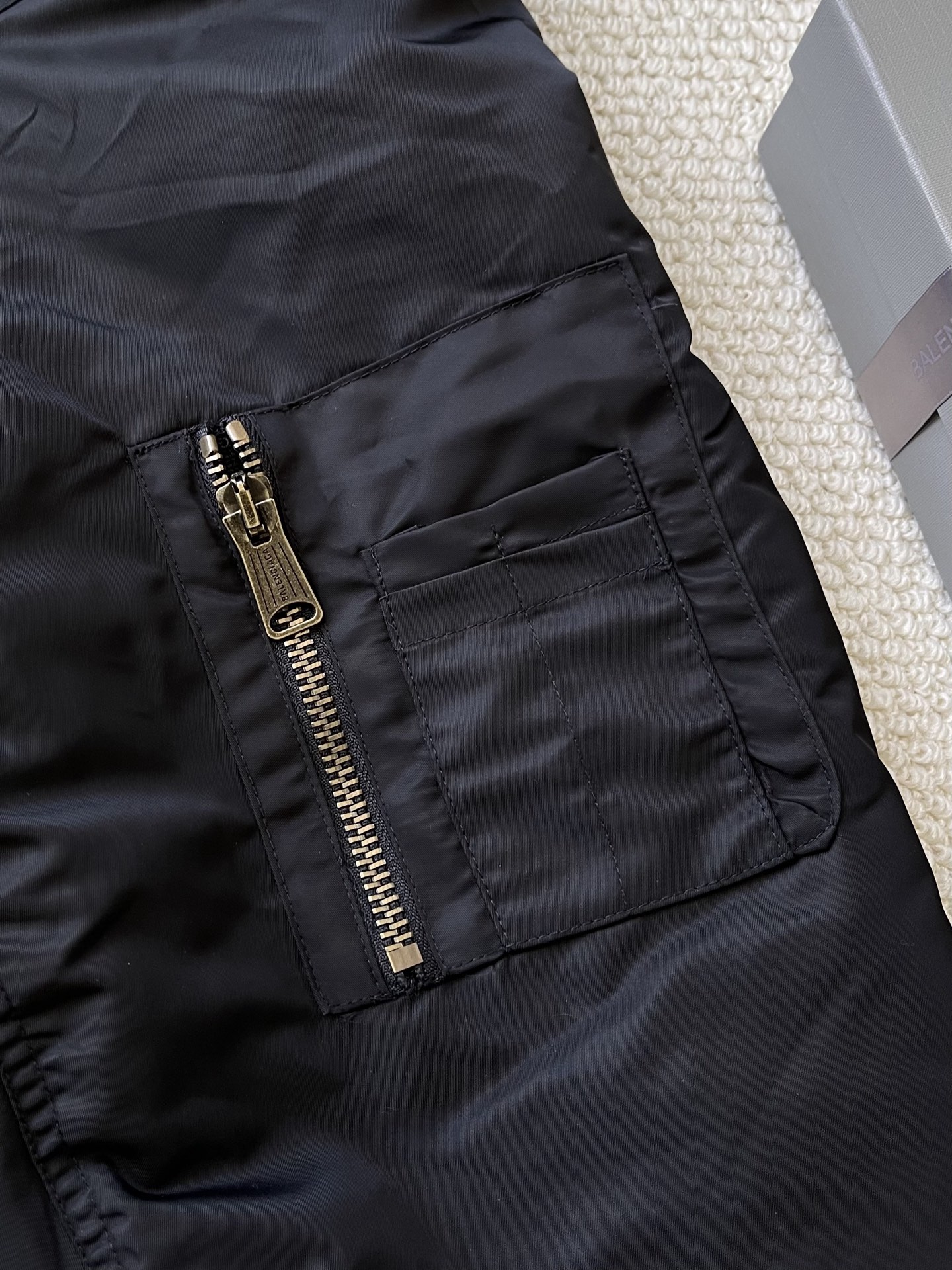 Back-Logo Hooded Bomber — product photograph