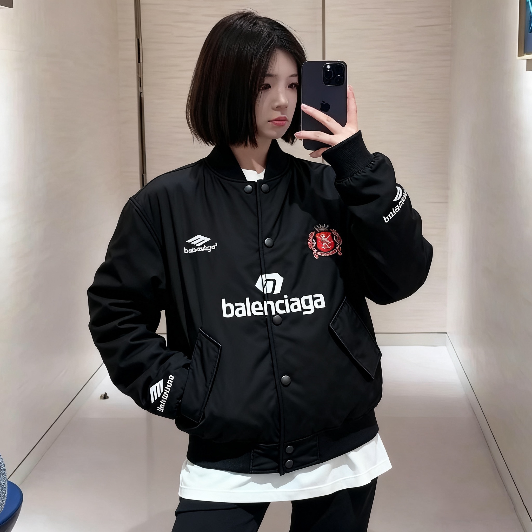 Crest-Patch Number 10 Bomber — product photograph