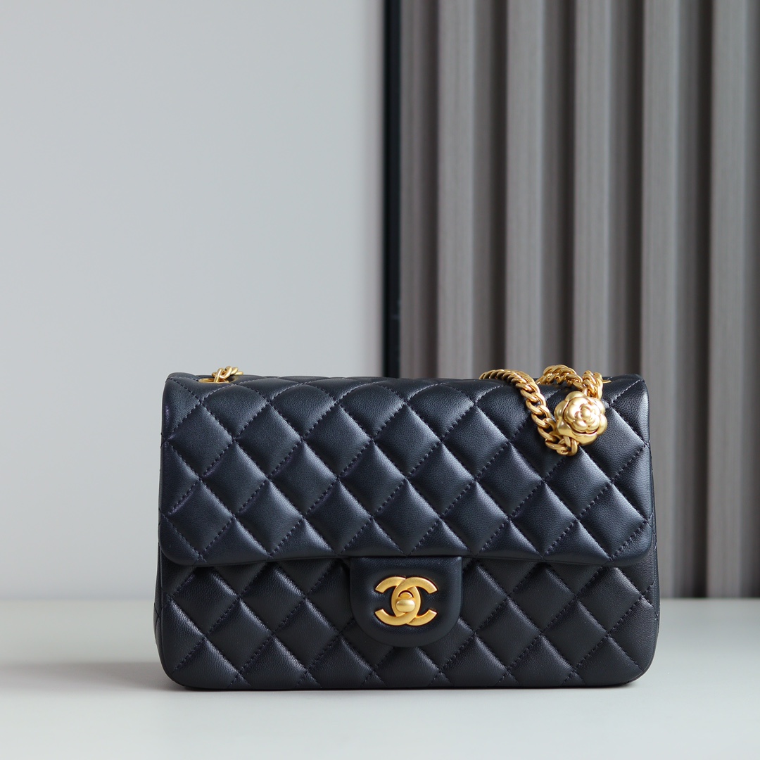 23S Primavera y Verano Nuevo Estilo Camelia 𝐂𝐅 Pequeño Negro ➿ El gran éxito de esta temporada, la forma clásica del …