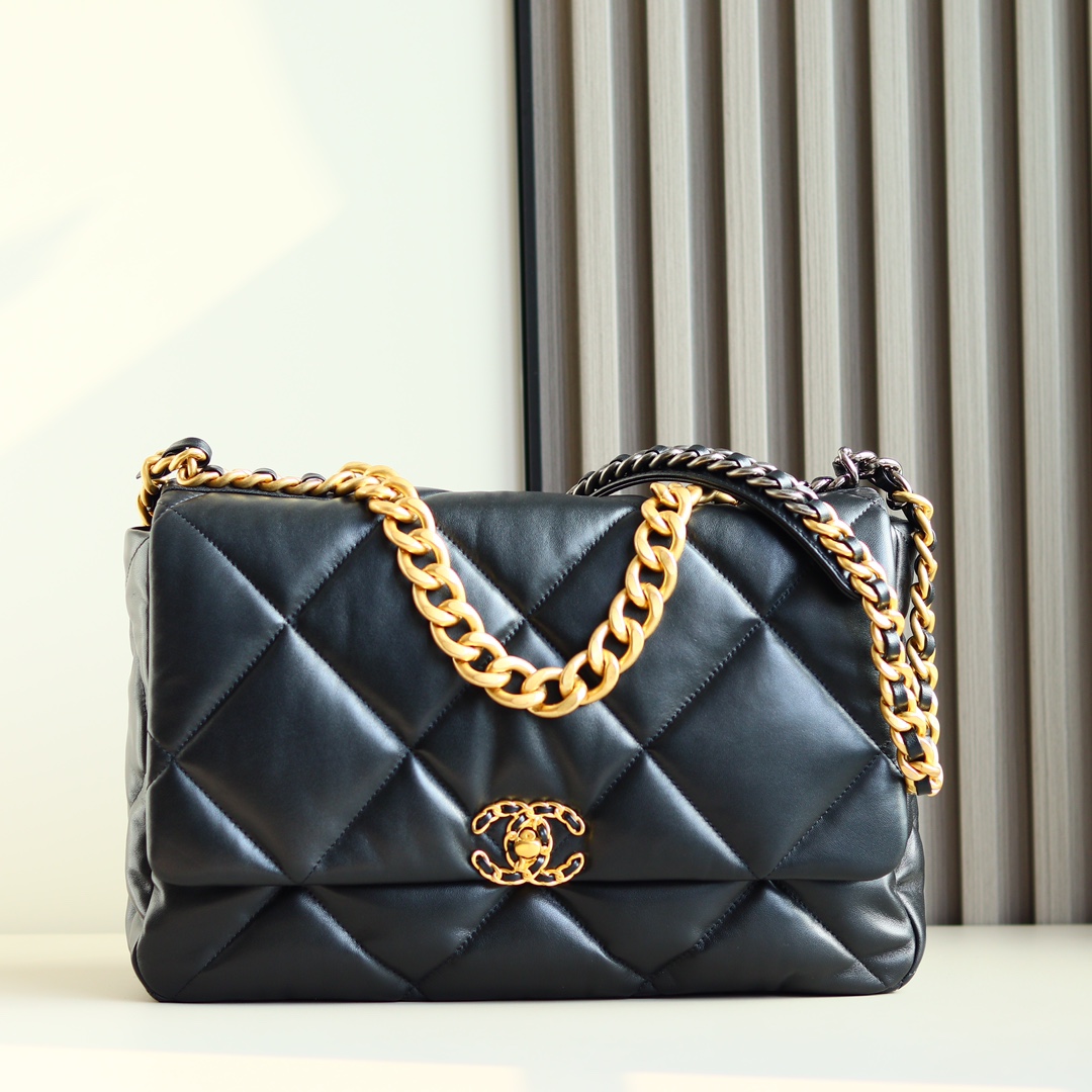 Bolso 19 original puro, bolso clásico chip 19. Material de cuero: piel de cabra auténtica con marco cuadrado europeo. H…