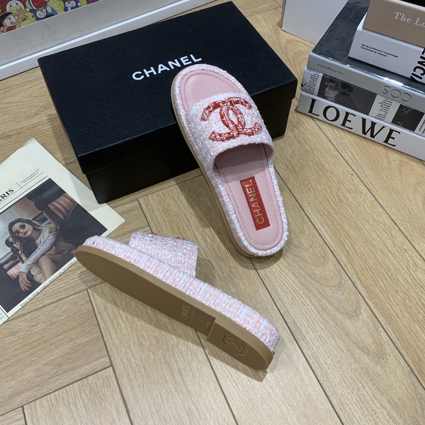 Chanel 2025 Resort CC Logo Espadrille Platform Slide Sandals 9 i1742648085730 7777 0 7