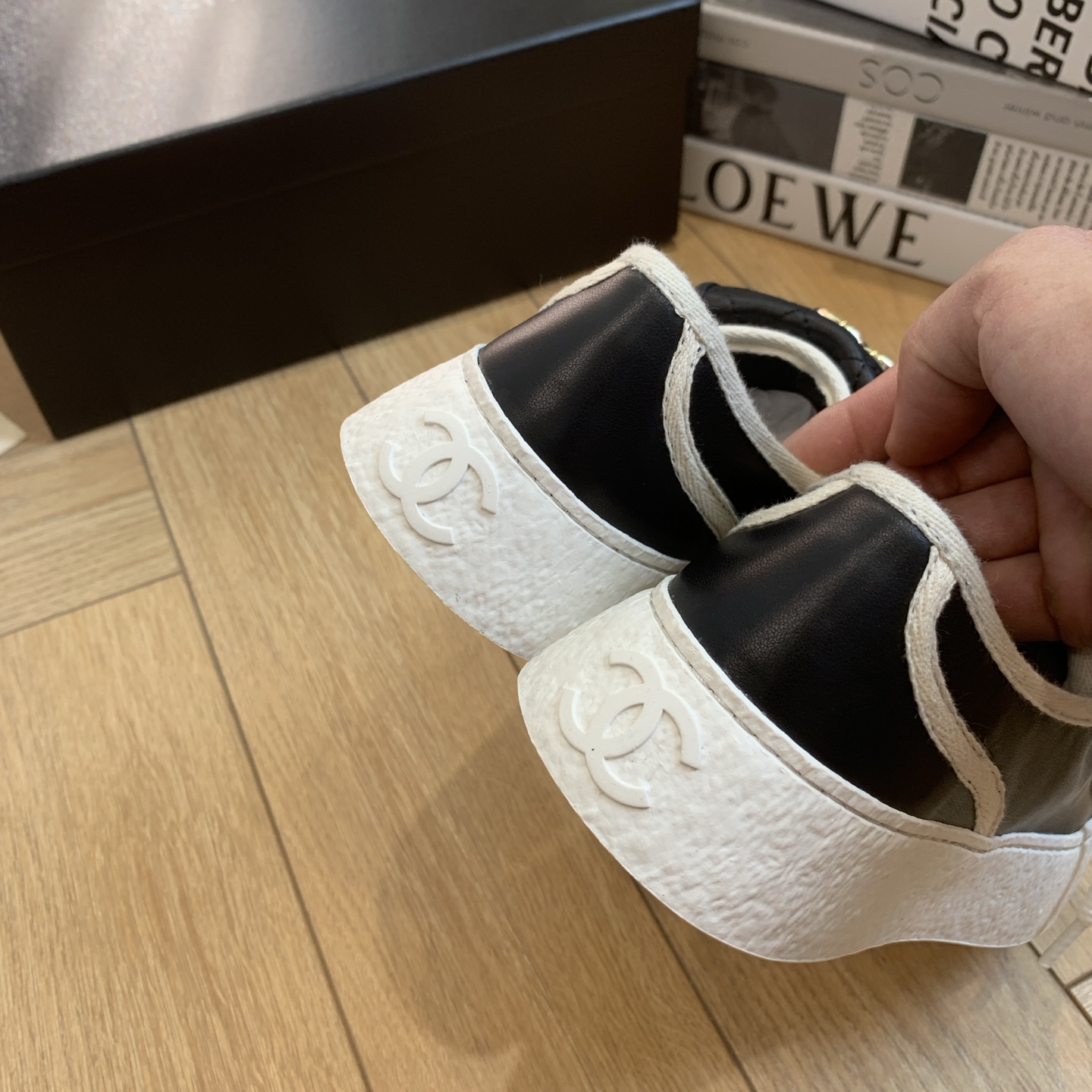 Chanel Inspired Bookbag Buckle Canvas Sneakers - Stylish Comfort for Women 7 i1743106816677 9518 0 5