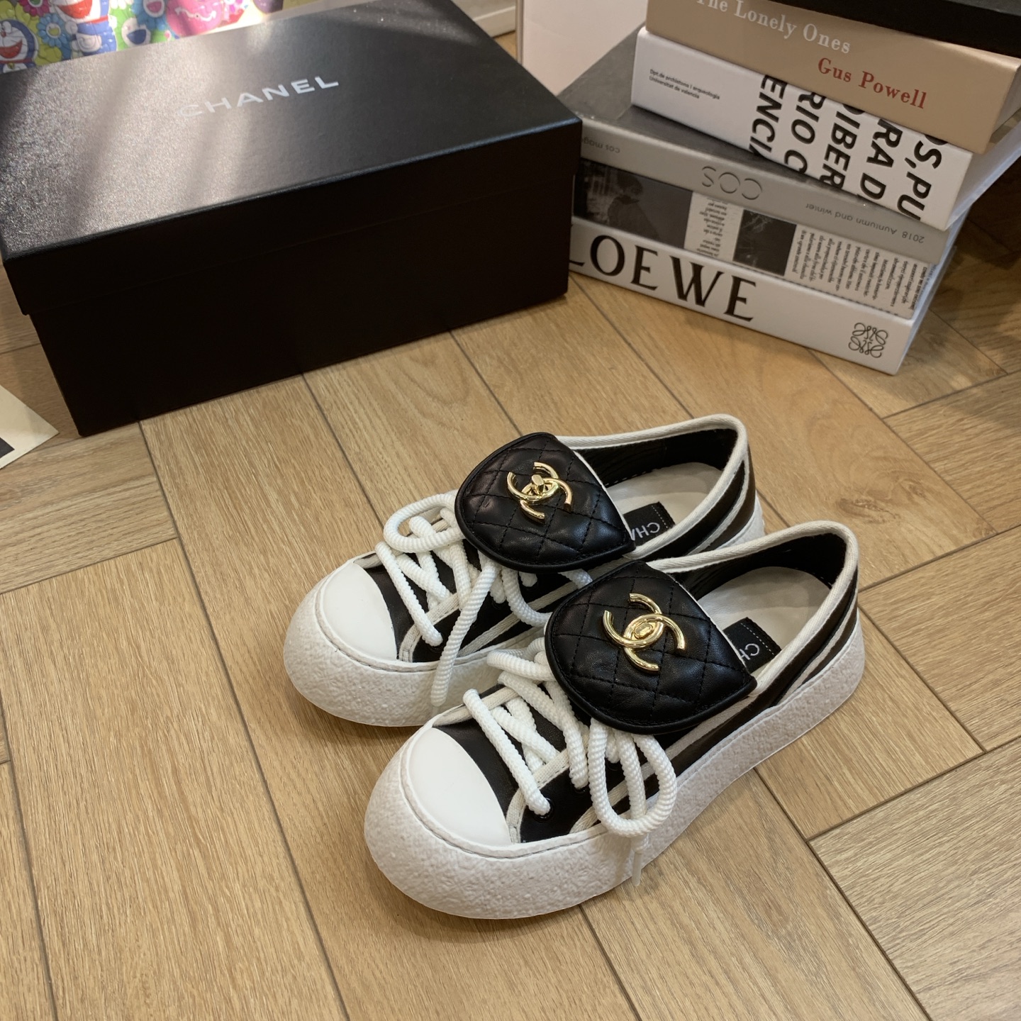 Chanel Inspired Bookbag Buckle Canvas Sneakers - Stylish Comfort for Women 5 i1743106816691 7473 0 2
