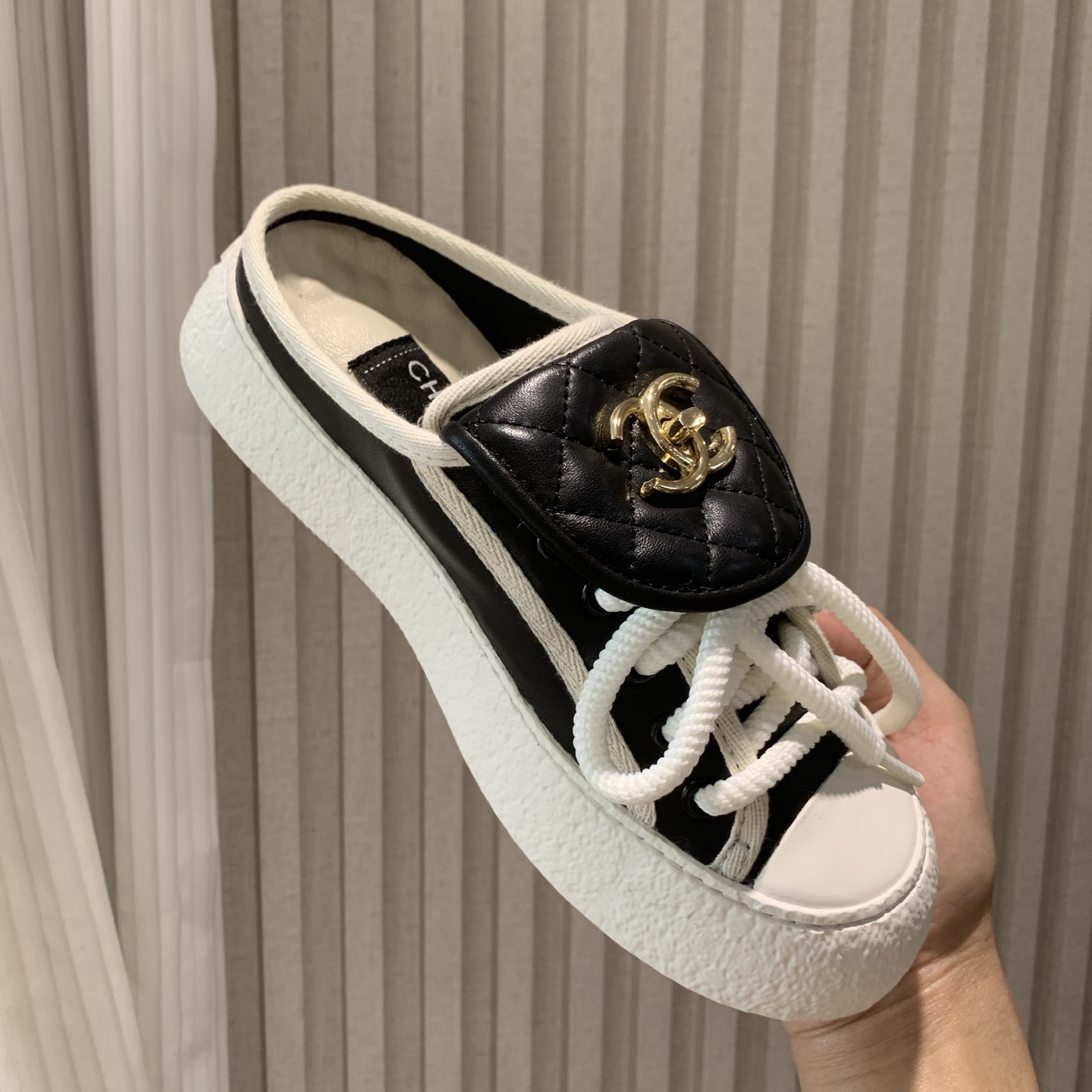 Chanel Inspired Bookbag Buckle Canvas Sneakers - Stylish Comfort for Women 3 i1743106816718 3467 0 0