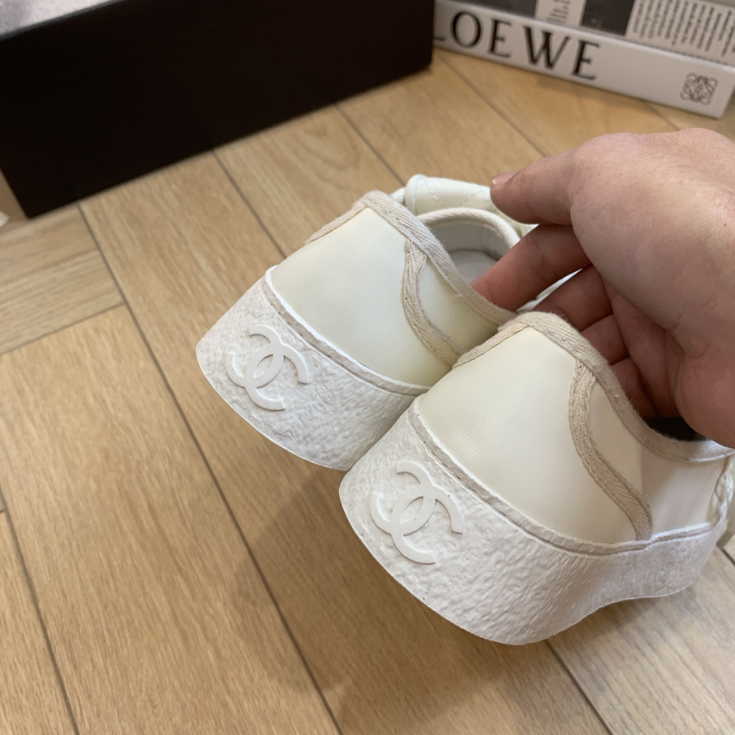 Chanel 2025 Spring/Summer Bookbag Buckle Canvas Casual Shoes and Slippers 8 i1743106955256 9626 0 6