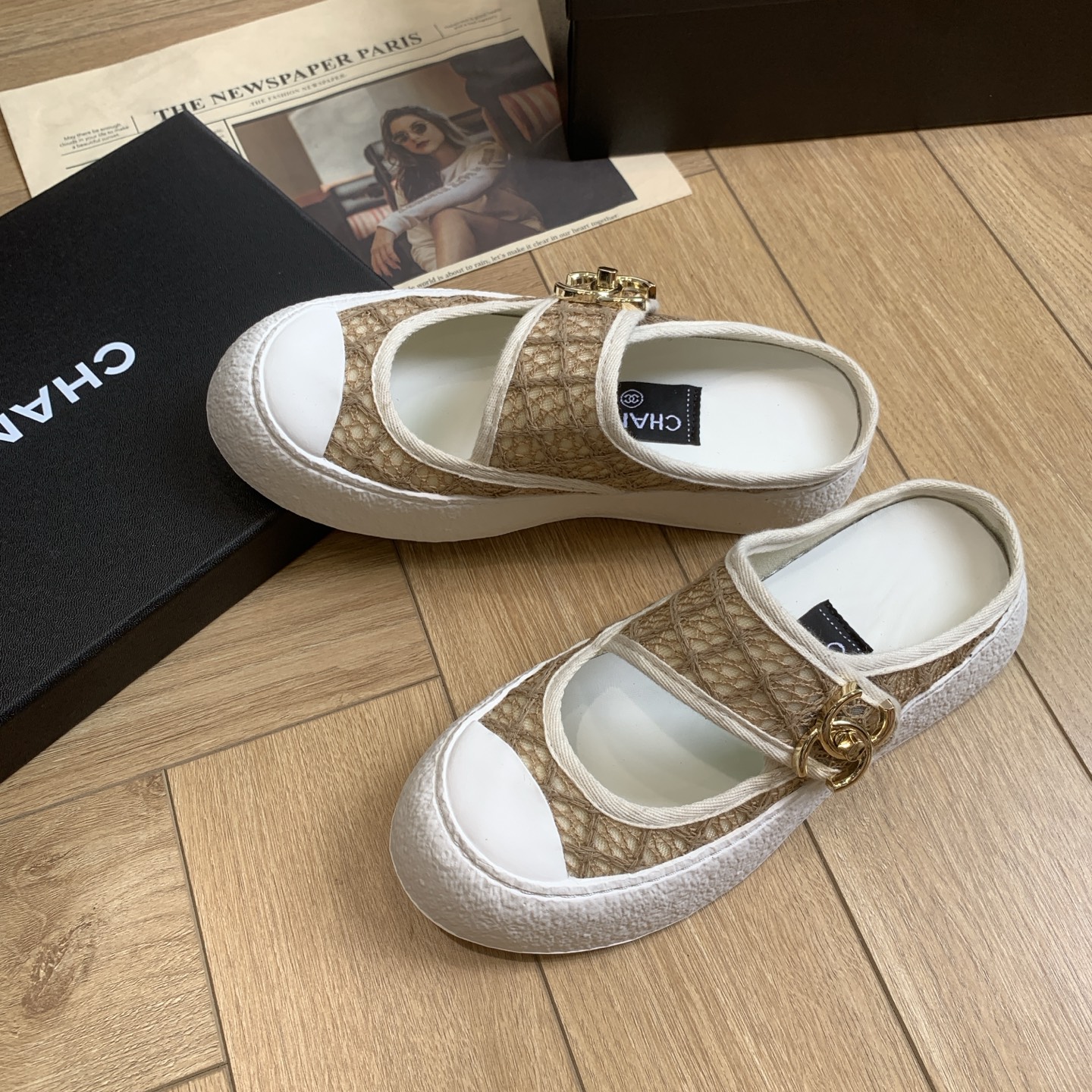 Chanel Women's 24P Lace and Fabric Mule Sneakers with CC Accent 6 i1744921829039 3074 0 2