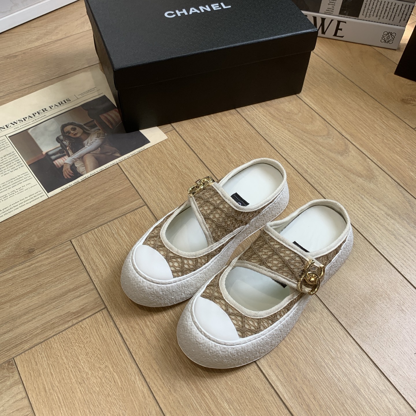 Chanel Women's 24P Lace and Fabric Mule Sneakers with CC Accent 4 i1744921829061 3048 0 0