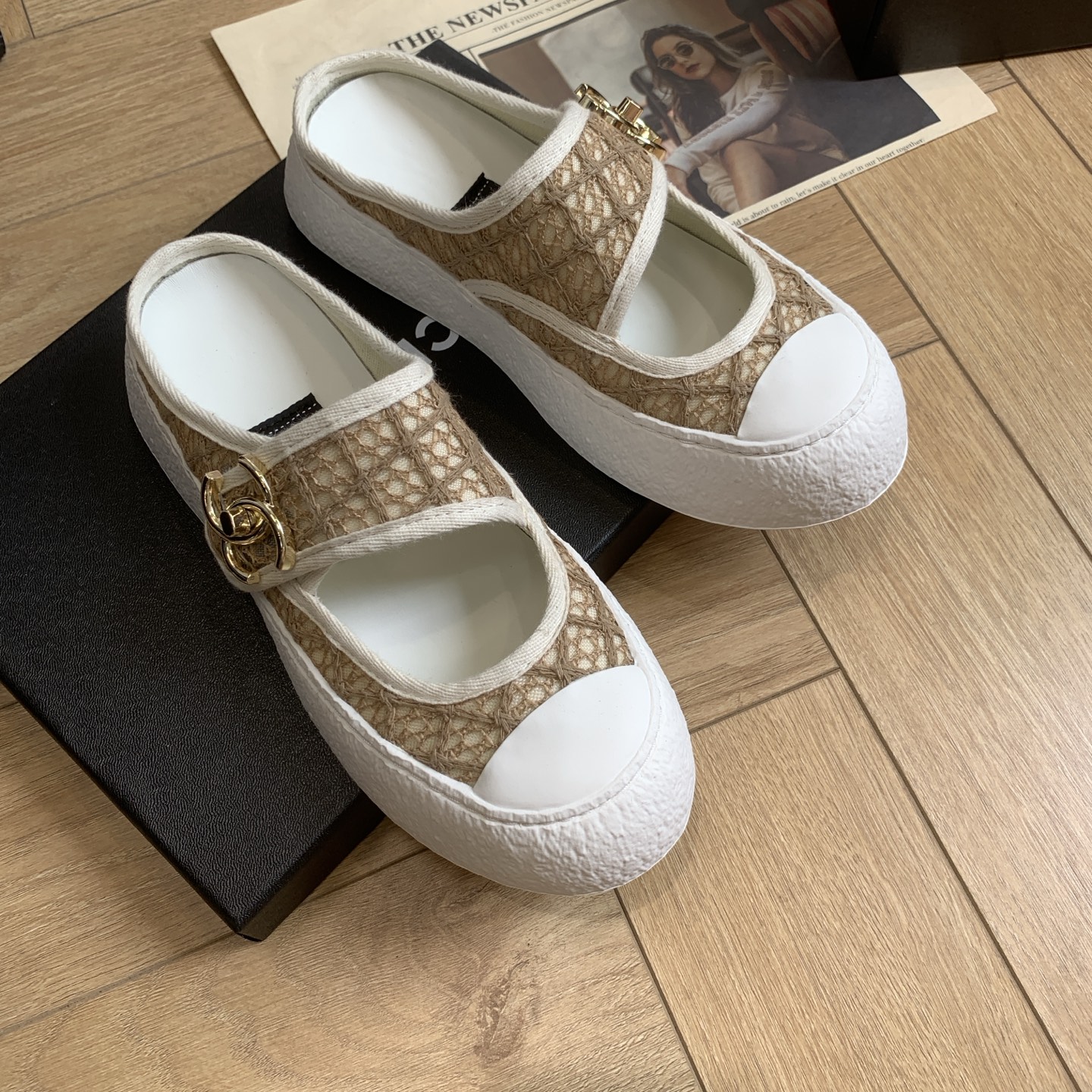 Chanel Women's 24P Lace and Fabric Mule Sneakers with CC Accent 9 i1744921830016 7576 0 6