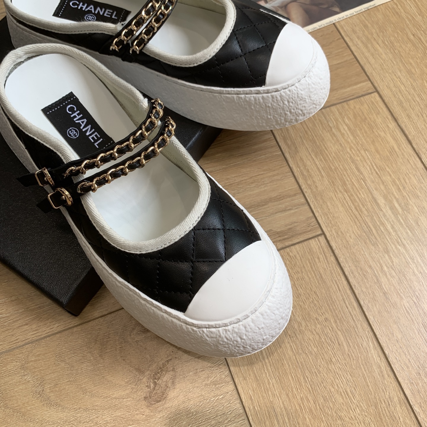 Chanel 24P Quilted Leather Mules with Chain Detail - Chic and Comfortable 9 i1744922185446 9503 0 6