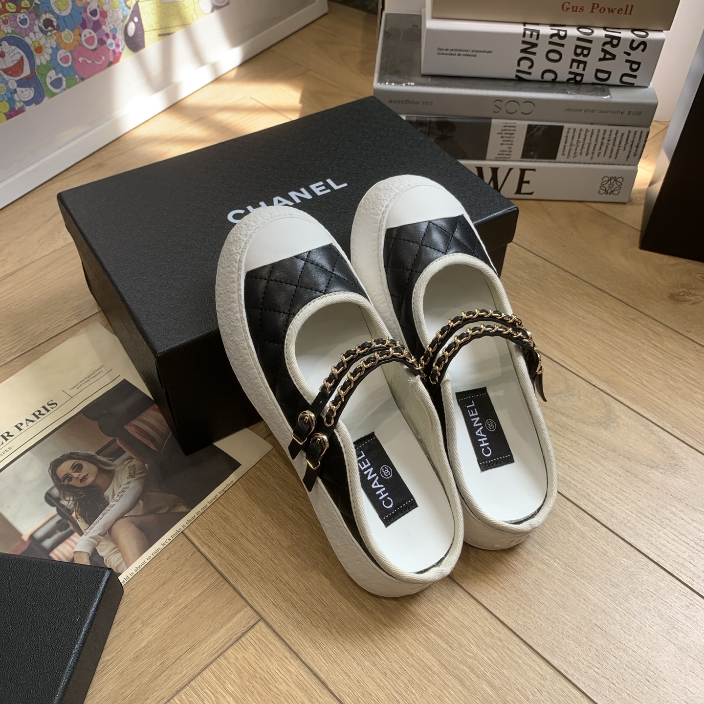 Chanel 24P Quilted Leather Mules with Chain Detail - Chic and Comfortable 8 i1744922186444 6326 0 5