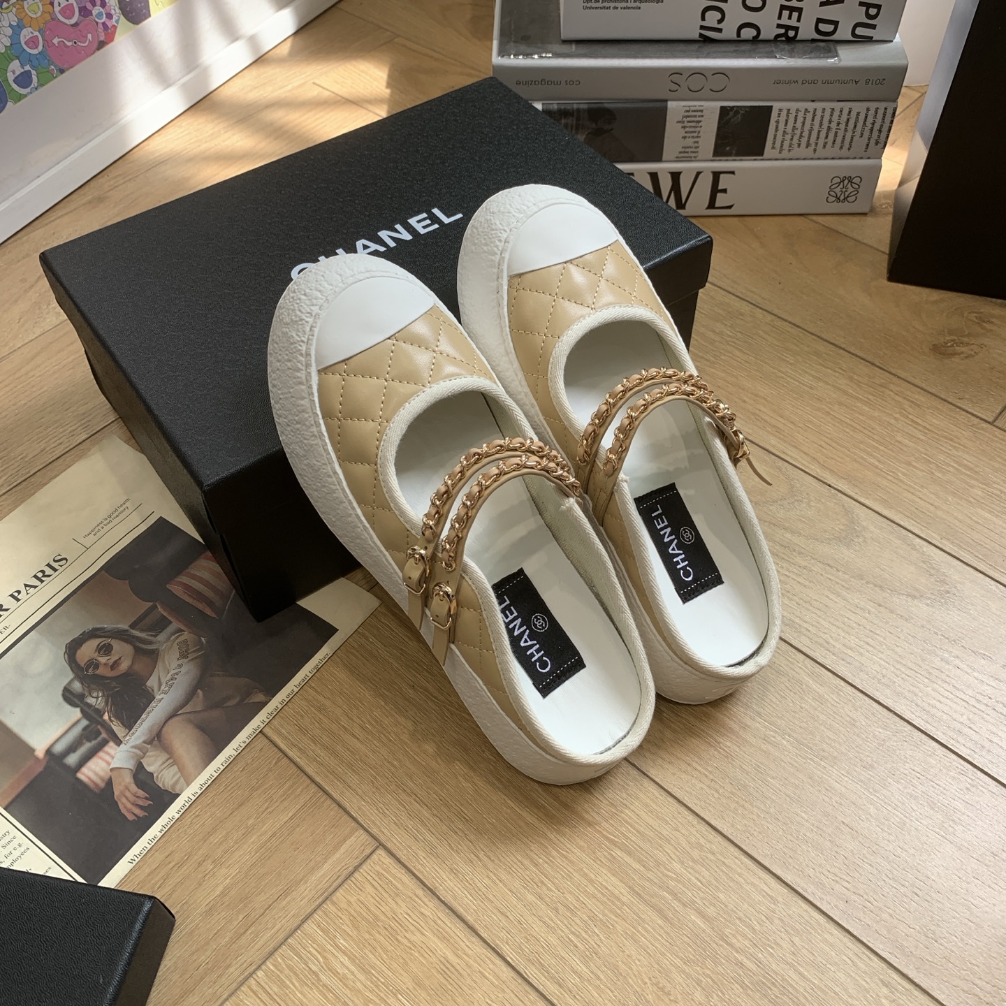 Chanel 24P Quilted Leather Chain Embellished Platform Mule Sneakers 8 i1744922238184 7236 0 6
