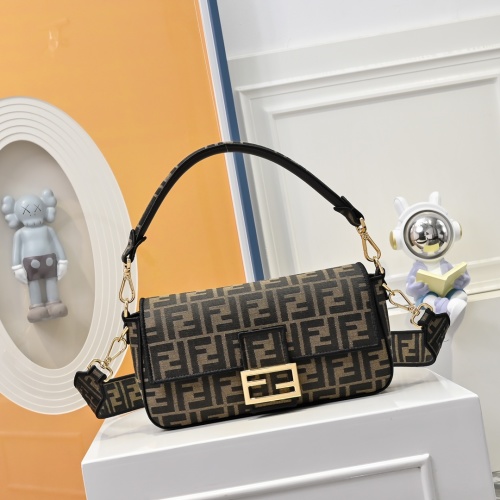 Fendi Baguette Baguette FF Pattern Crossbody Baguette