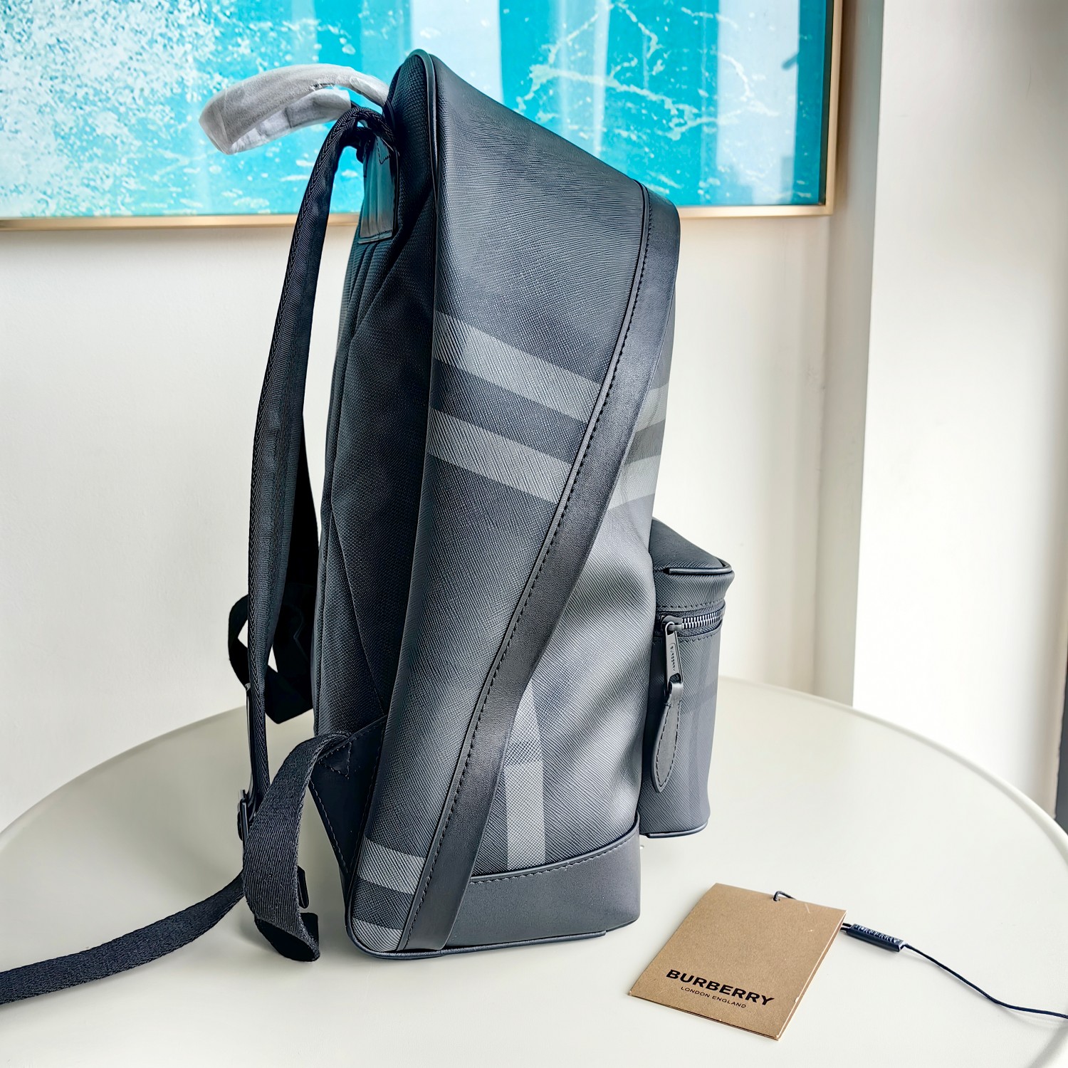Burberry backpack Charcoal grey check everyday