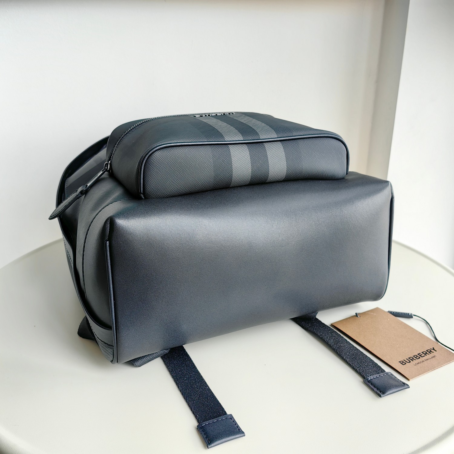 Burberry Classic Backpack Charcoal Gray Plaid Standard everyday