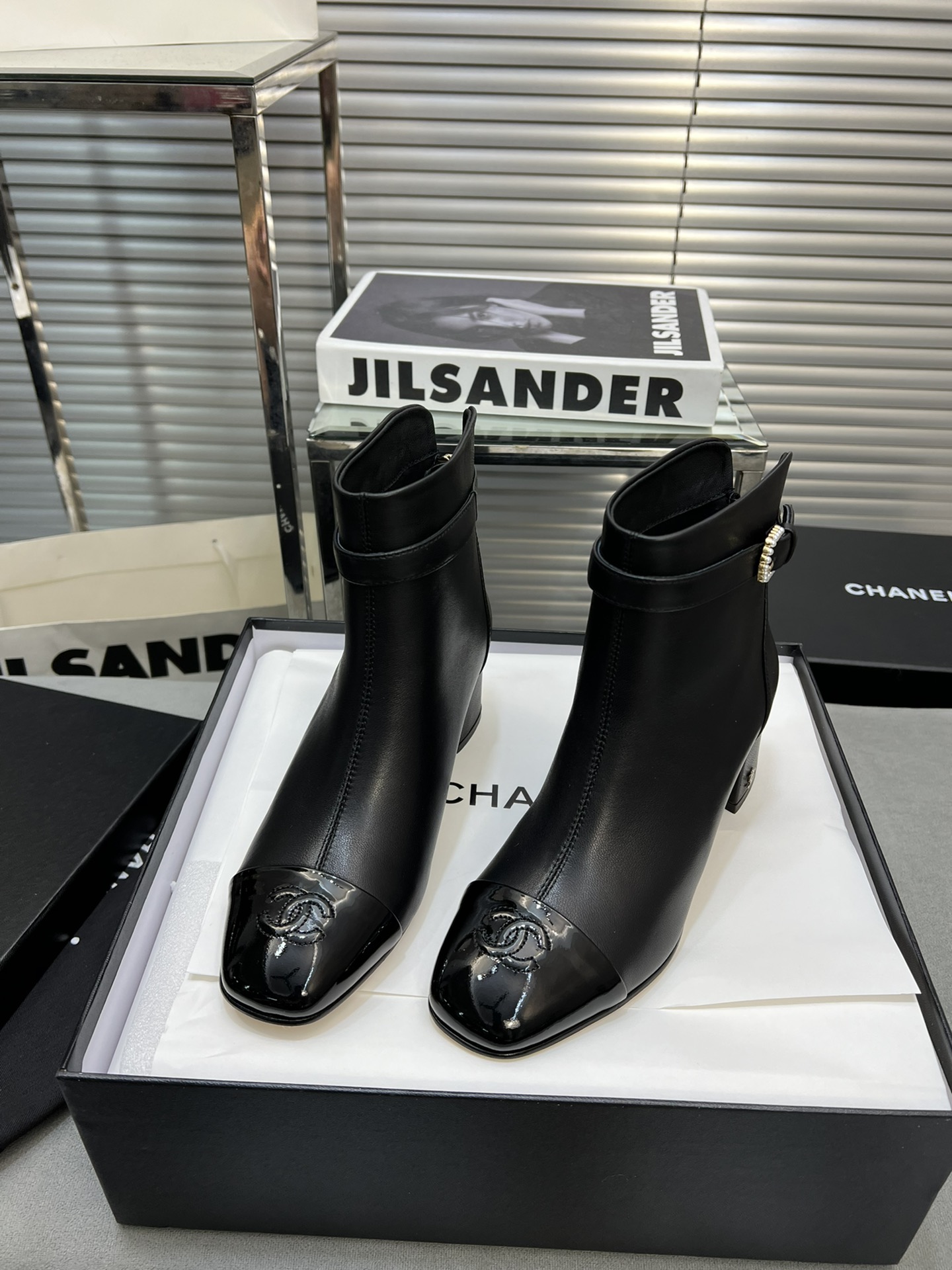 Chanel Short Boots High-End Designer
 Genuine Leather Sheepskin