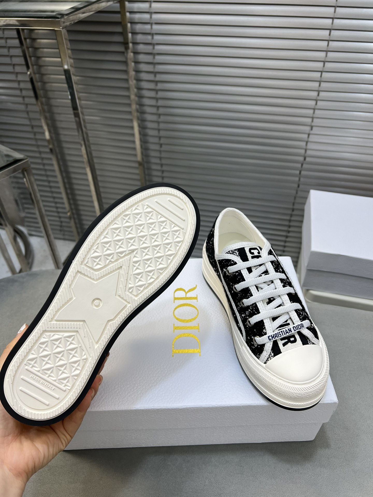 Dior Walk'n'Dior Embroidered Canvas Sneakers - Comfortable & Stylish 10 i1713338462 3774 0