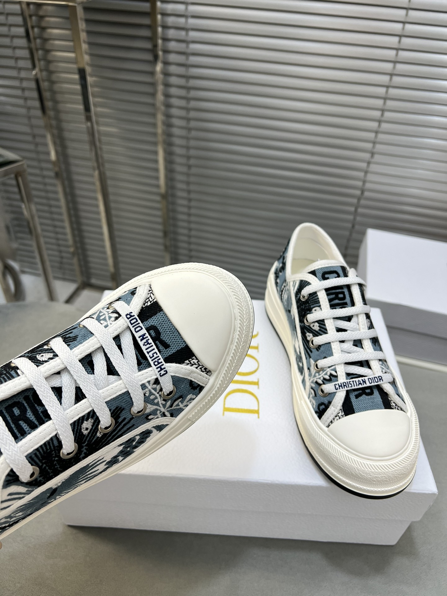 Dior Walk'n'Dior Embroidered Canvas Sneakers Heavy Duty Platform Shoes 7 i1713338684 8690 1