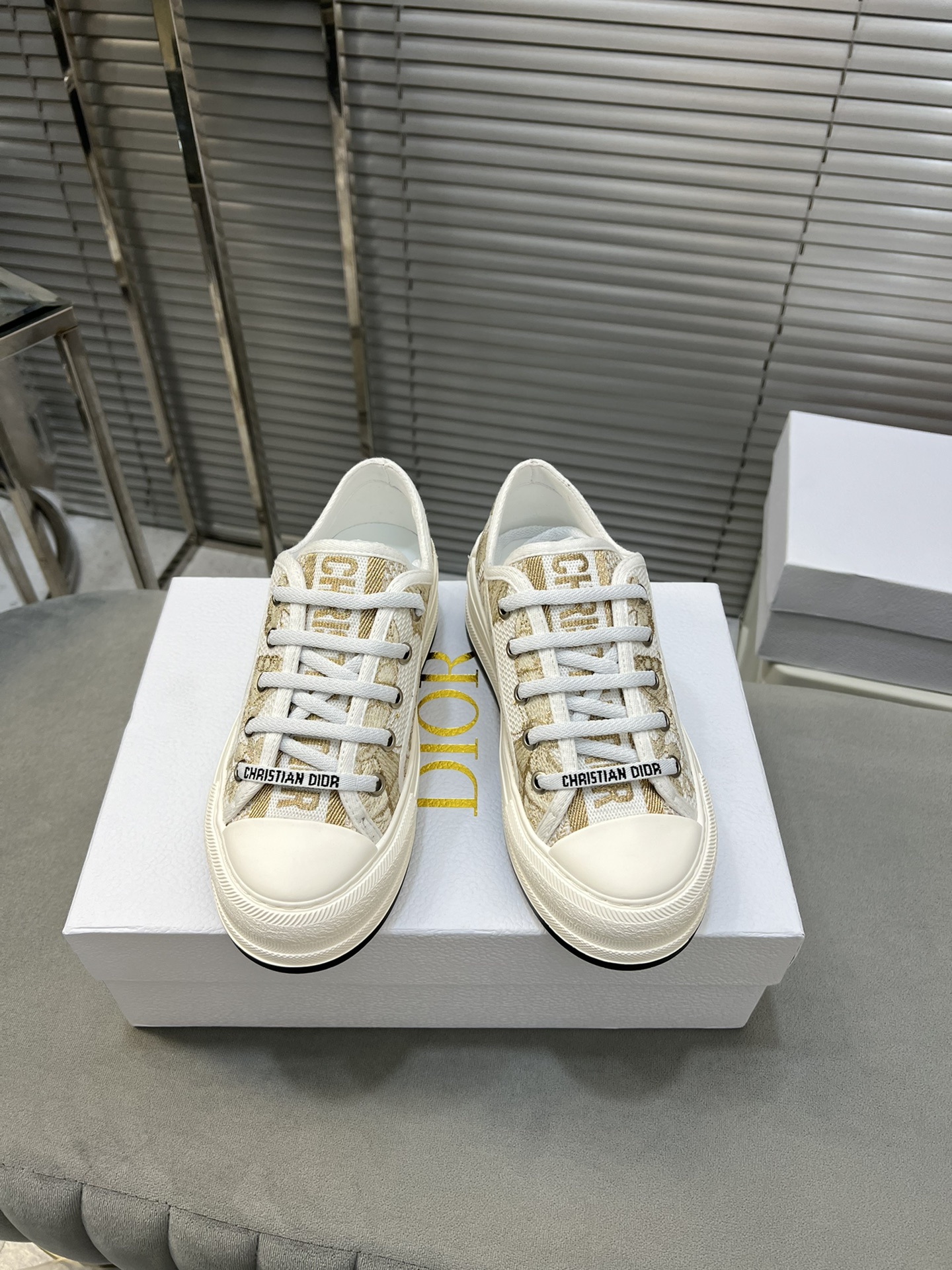 Dior Walk'n'Dior Embroidered Canvas Sneakers - Comfortable & Stylish 3 i1713339281 5520 0