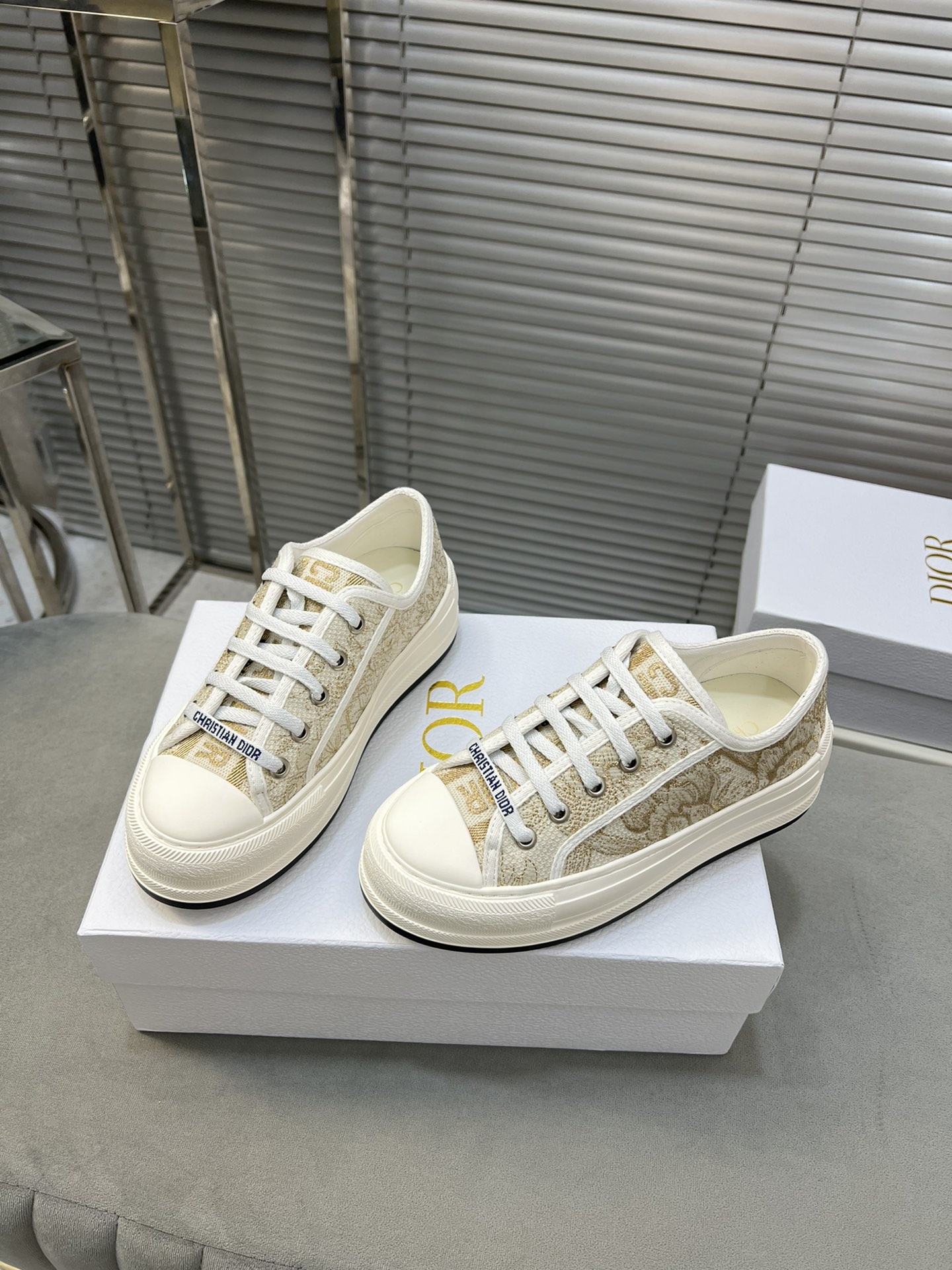 Dior Walk'n'Dior Embroidered Canvas Sneakers with Chunky Sole 5 i1713339479 7473 3