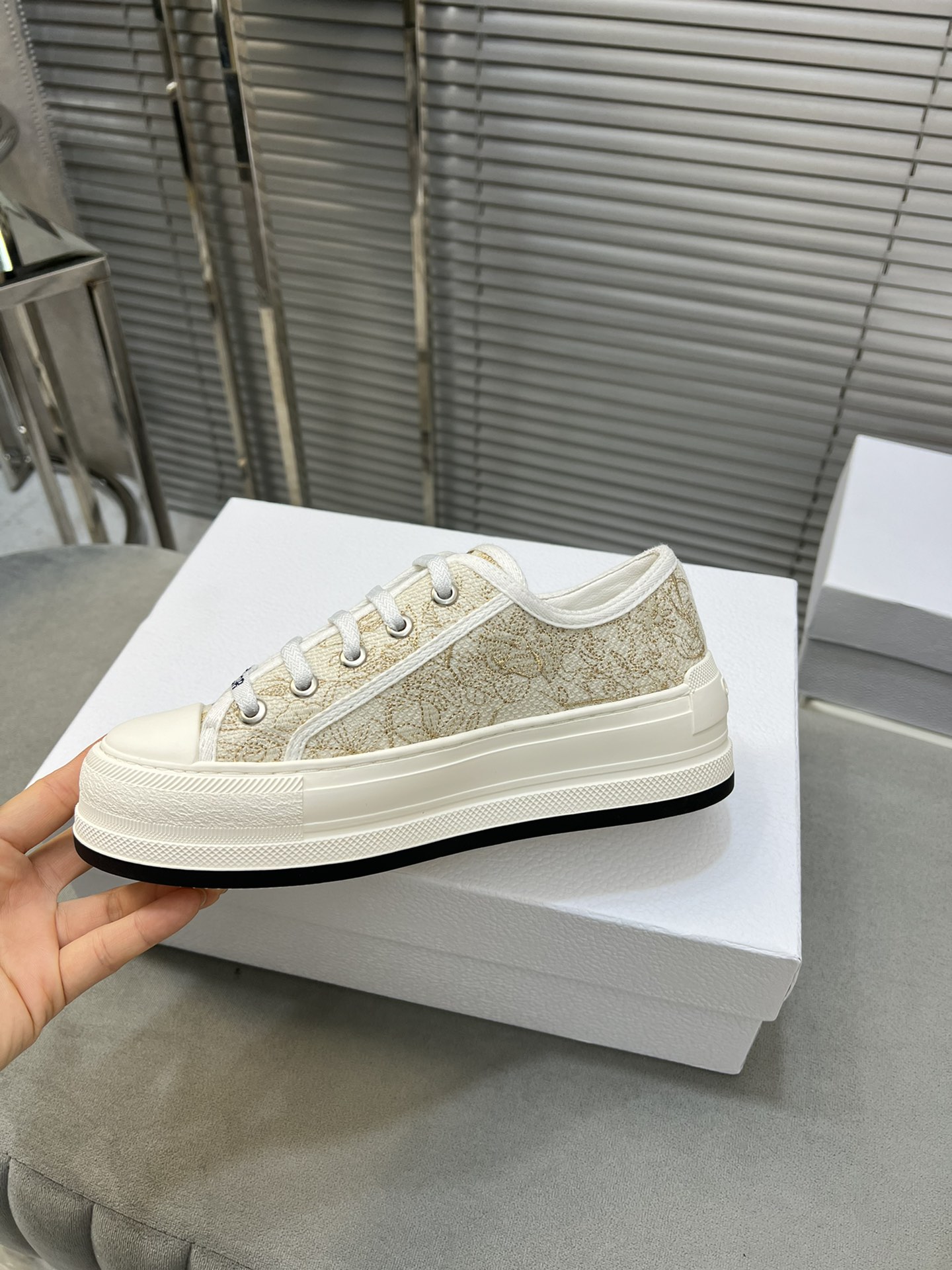Dior Walk'n'Dior Embroidered Canvas Sneakers with Chunky Sole 7 i1713339479 9315 0