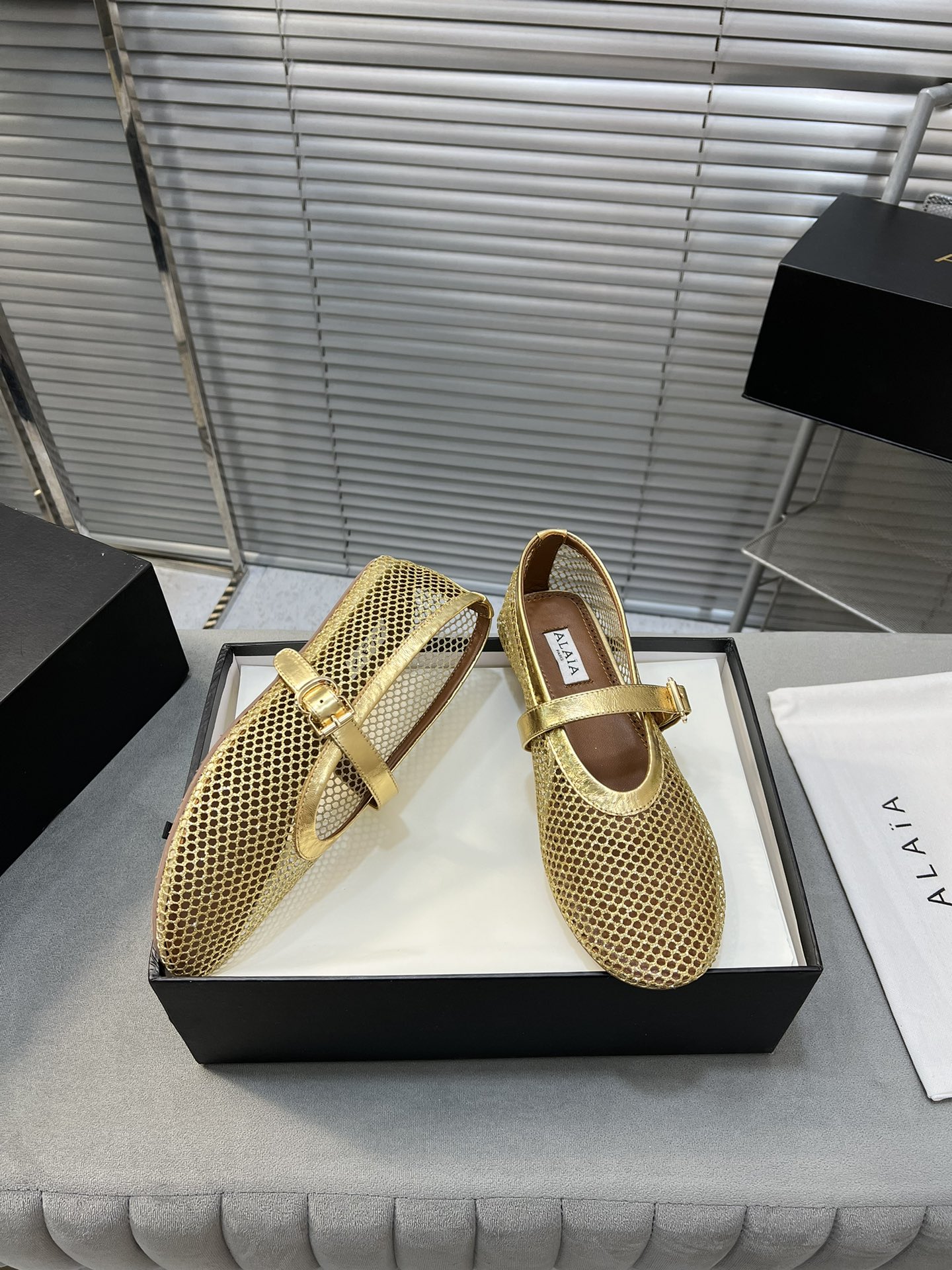 Alaia Ballet Flats: Stylish, Comfortable, Sheepskin, Rubber Sole, Top Market Quality. - 图片 2