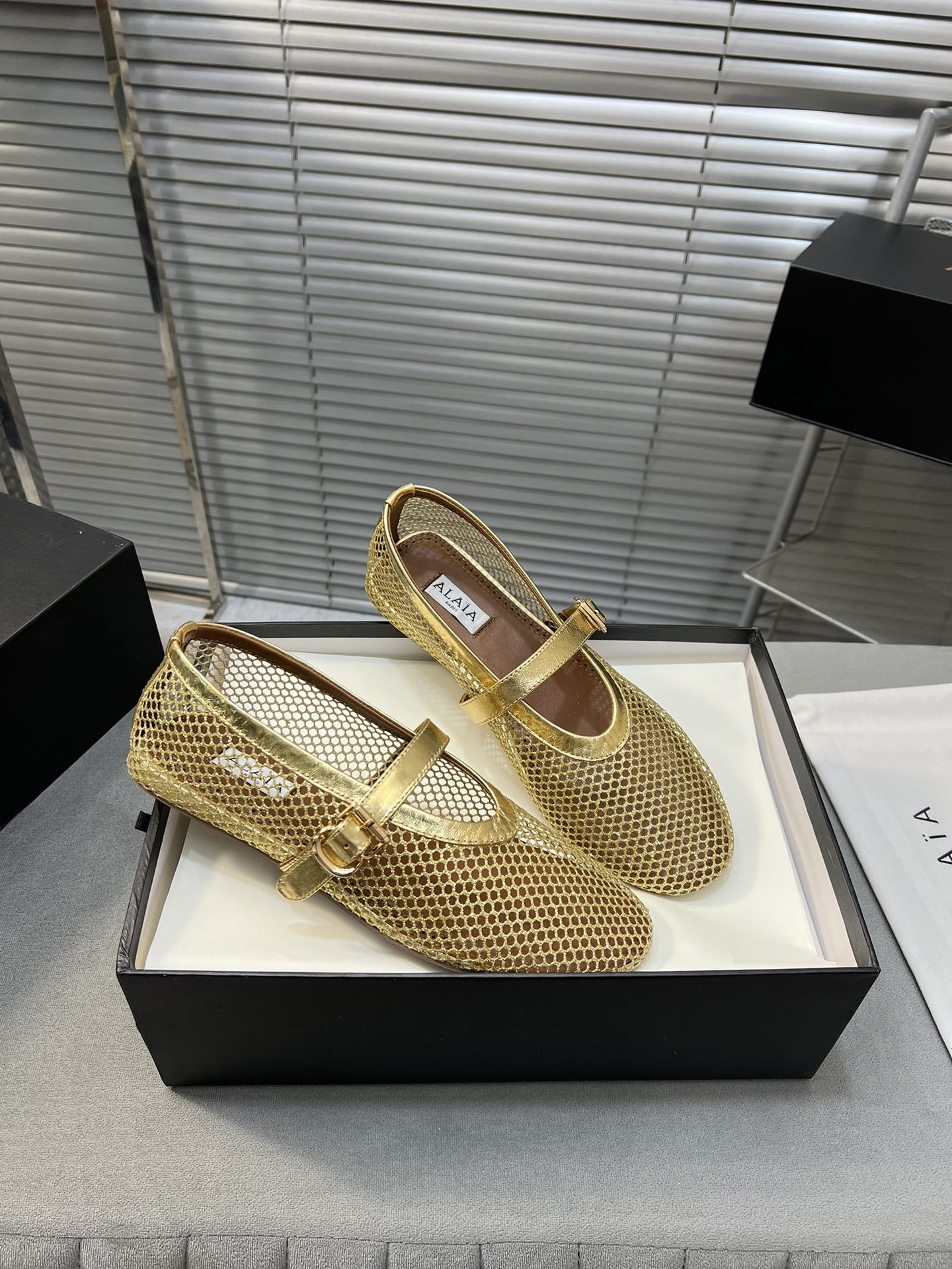 Alaia Ballet Flats: Stylish, Comfortable, Sheepskin, Rubber Sole, Top Market Quality. - 图片 3