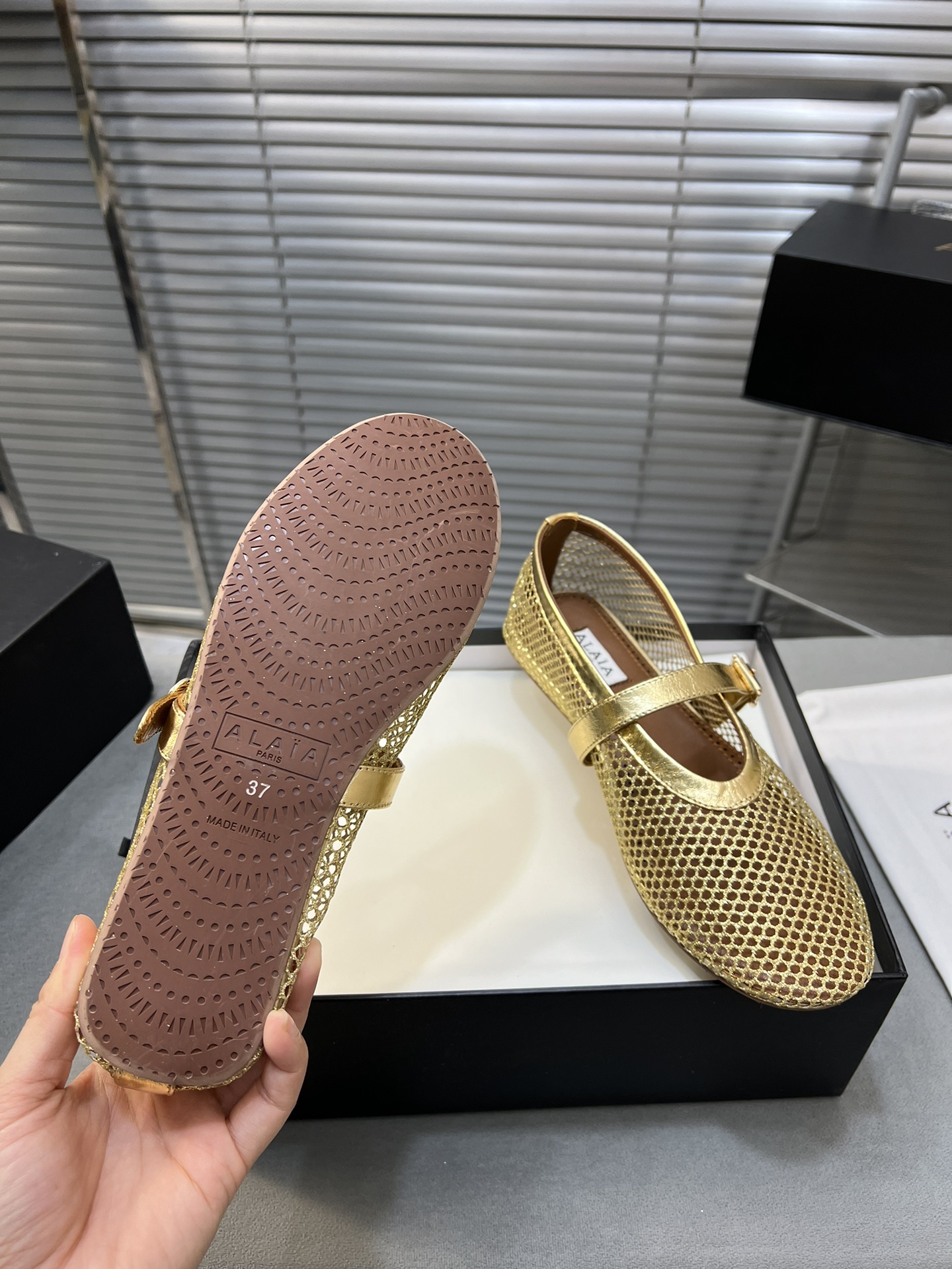 Alaia Ballet Flats: Stylish, Comfortable, Sheepskin, Rubber Sole, Top Market Quality. - 图片 9