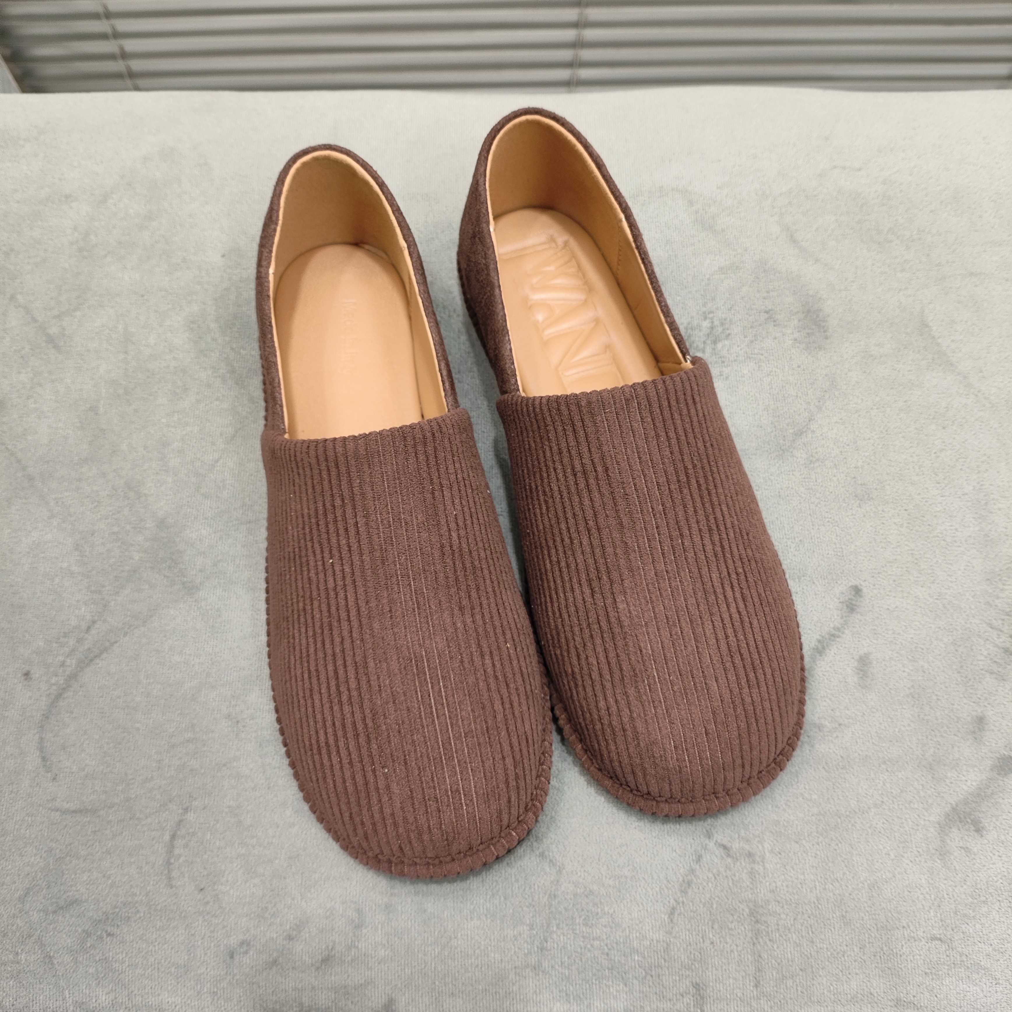 JW Anderson Simple Corduroy Loafers - Comfortable Slip-Ons for Women