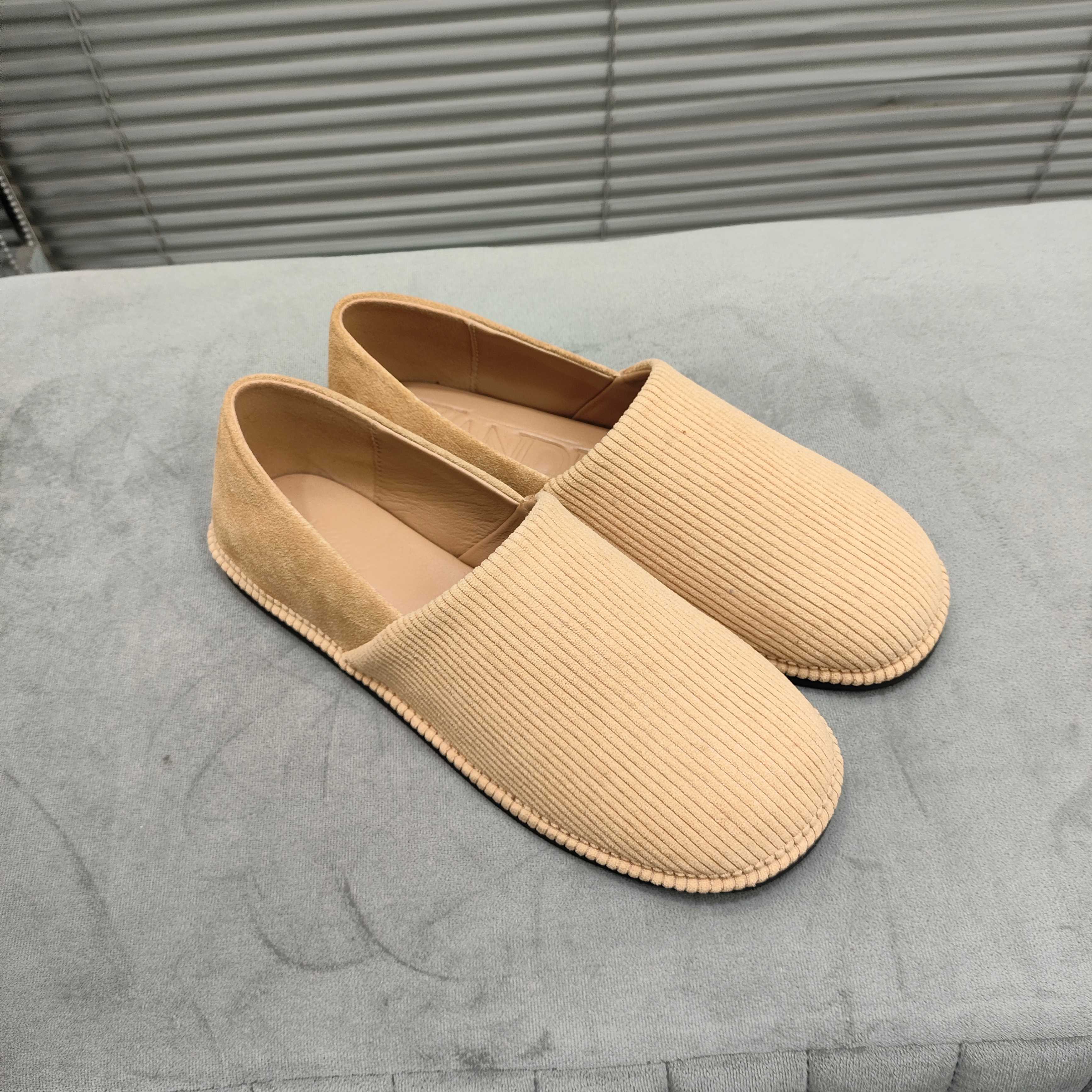 JW Anderson Women's Simple Twill Loafers Slip-Ons - Beige, Round Toe 4 a1742369791252 8231