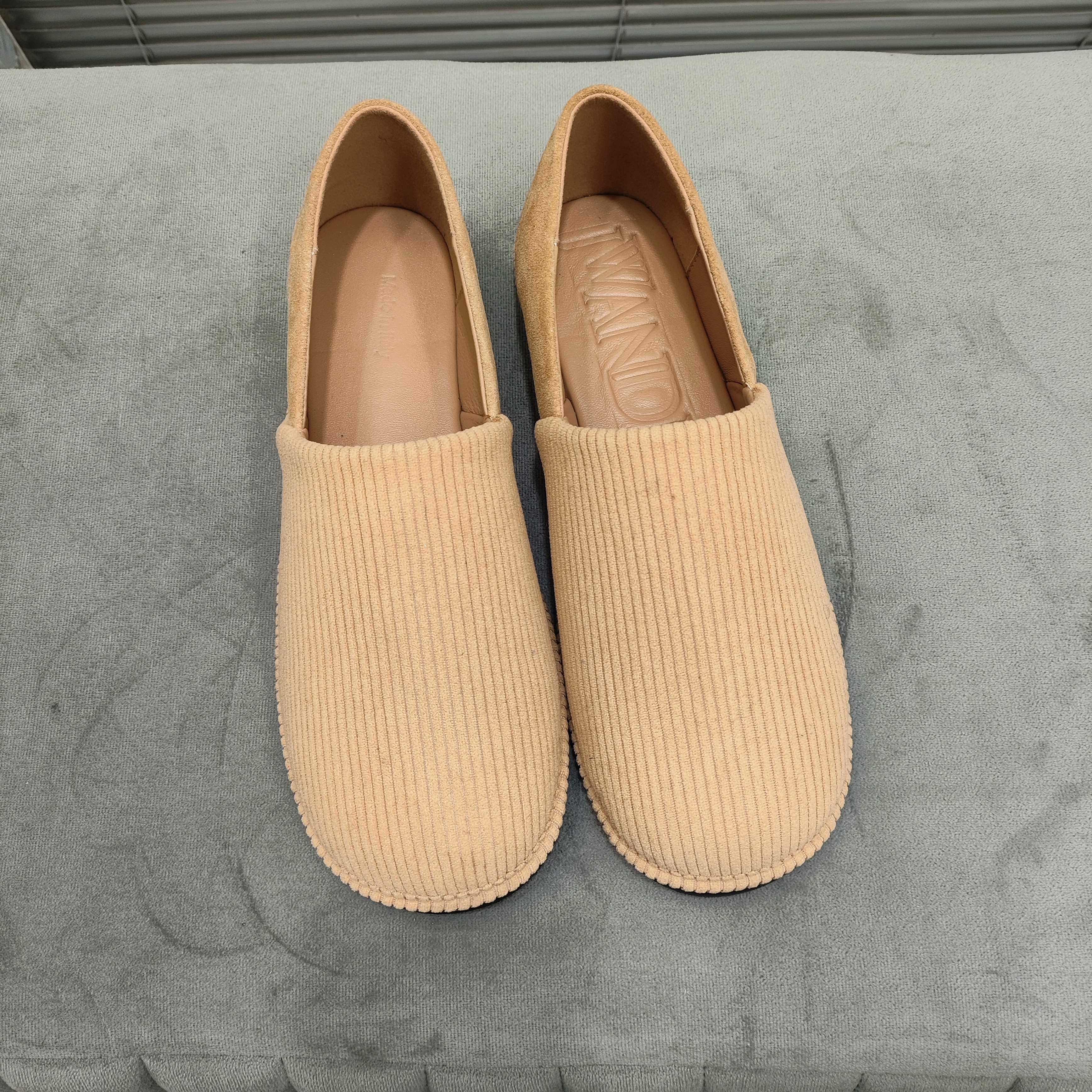 JW Anderson Women's Simple Twill Loafers Slip-Ons - Beige, Round Toe 2 a1742369791550 5037