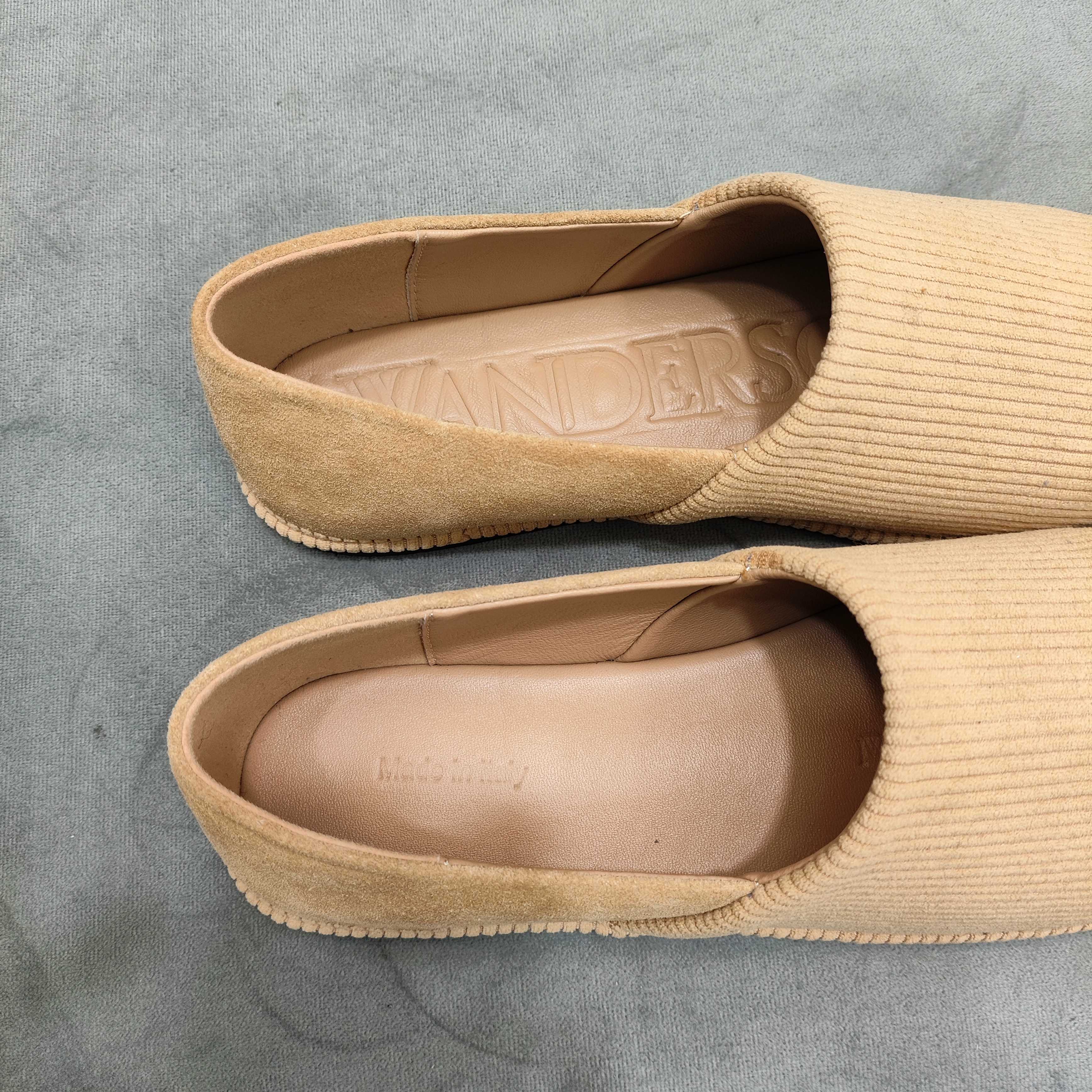 JW Anderson Women's Simple Twill Loafers Slip-Ons - Beige, Round Toe 7 a1742369791872 4852