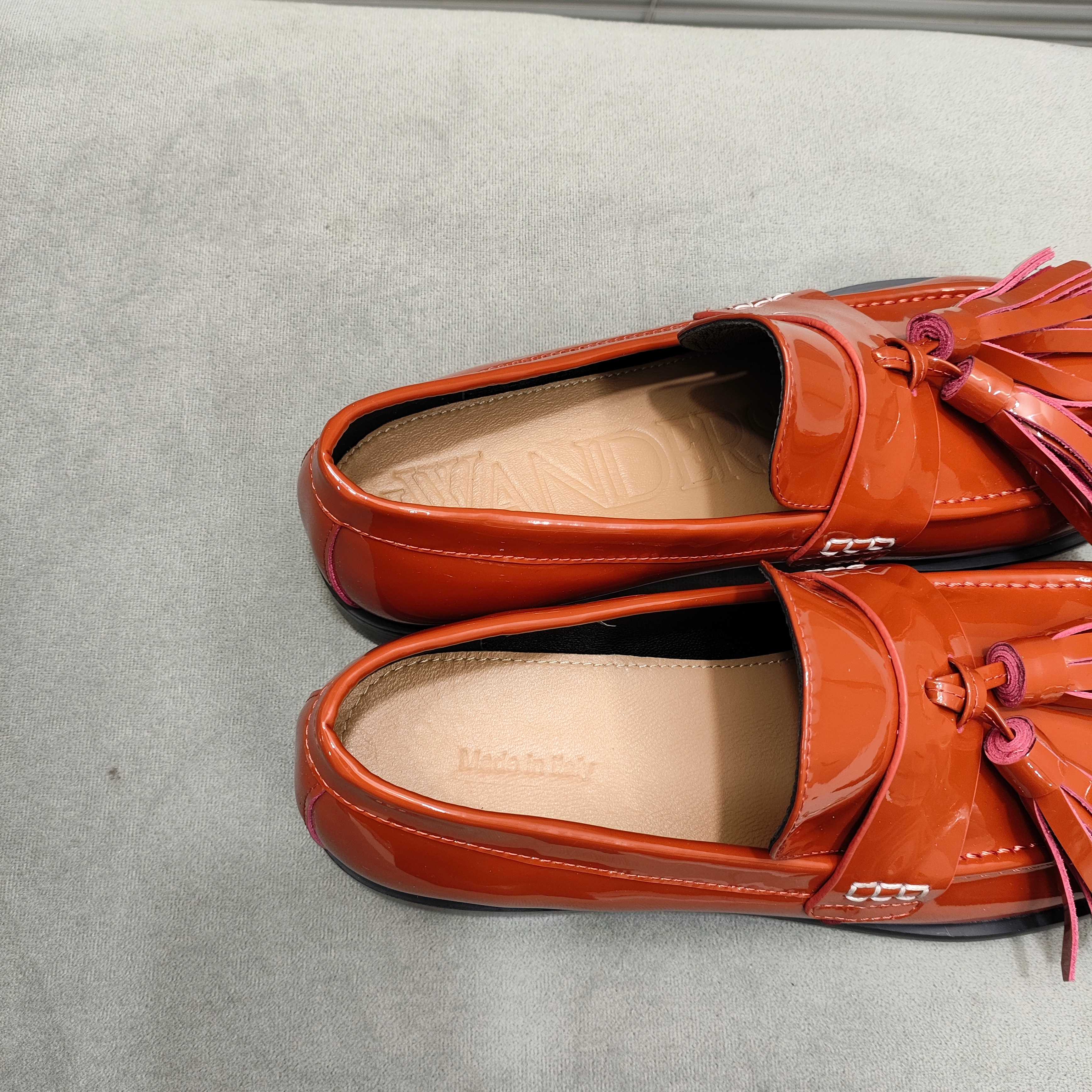 JW Anderson Women's Tassel Loafers Leather Slip-On Shoes 7 a1742370338481 7582