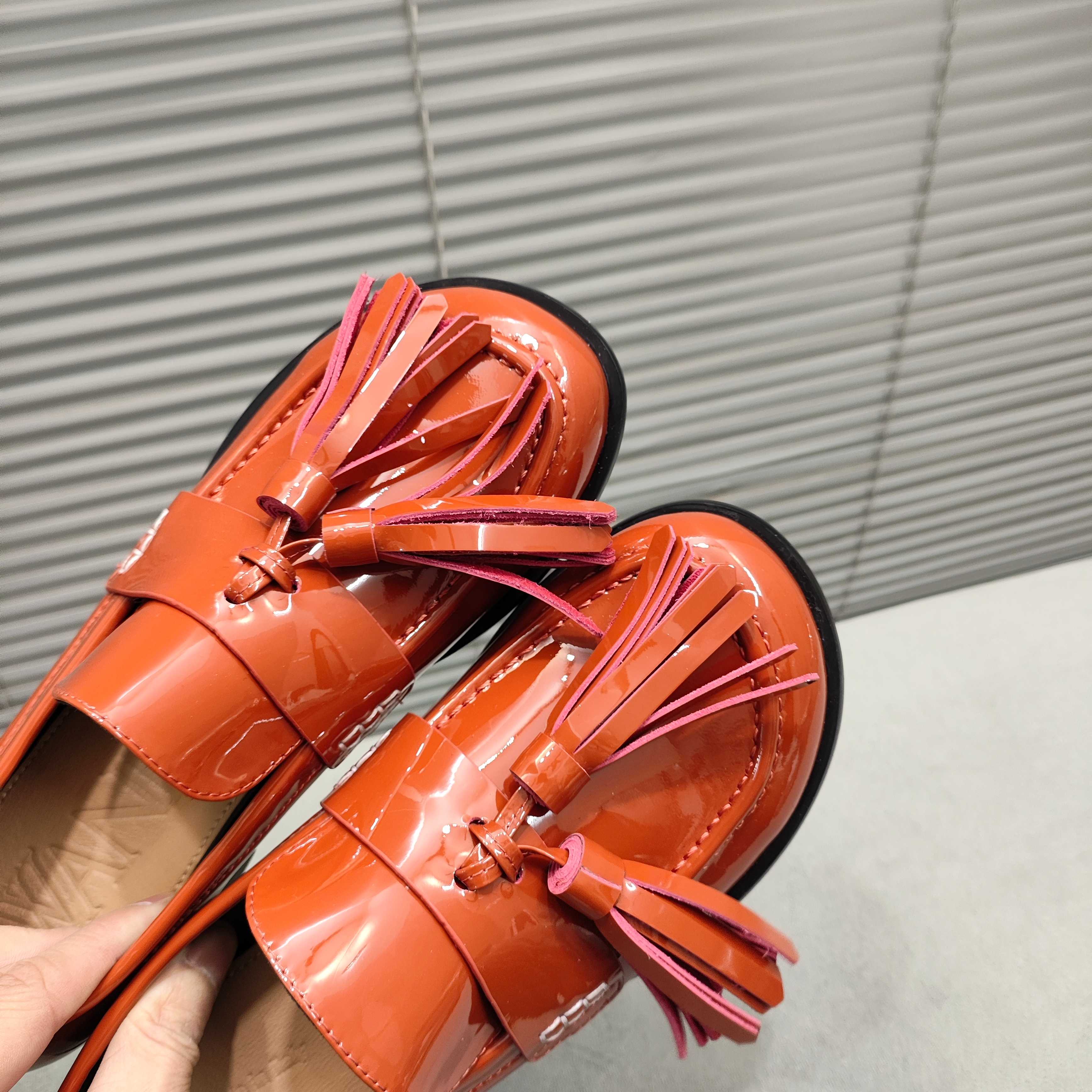 JW Anderson Women's Tassel Loafers Leather Slip-On Shoes 8 a1742370341197 4232