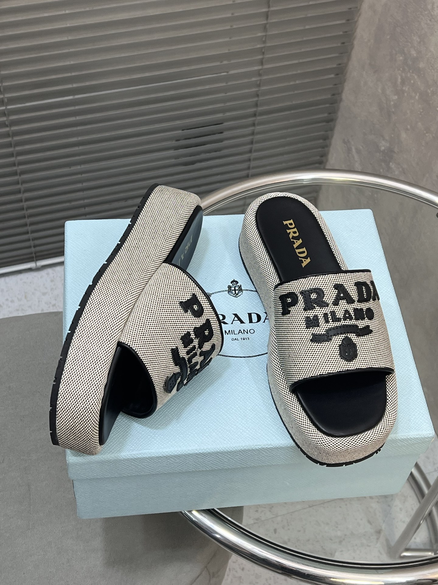Prada Platform Slides - Comfortable & Stylish Women's Summer Sandals 5 i1745215748878 8202 0 2