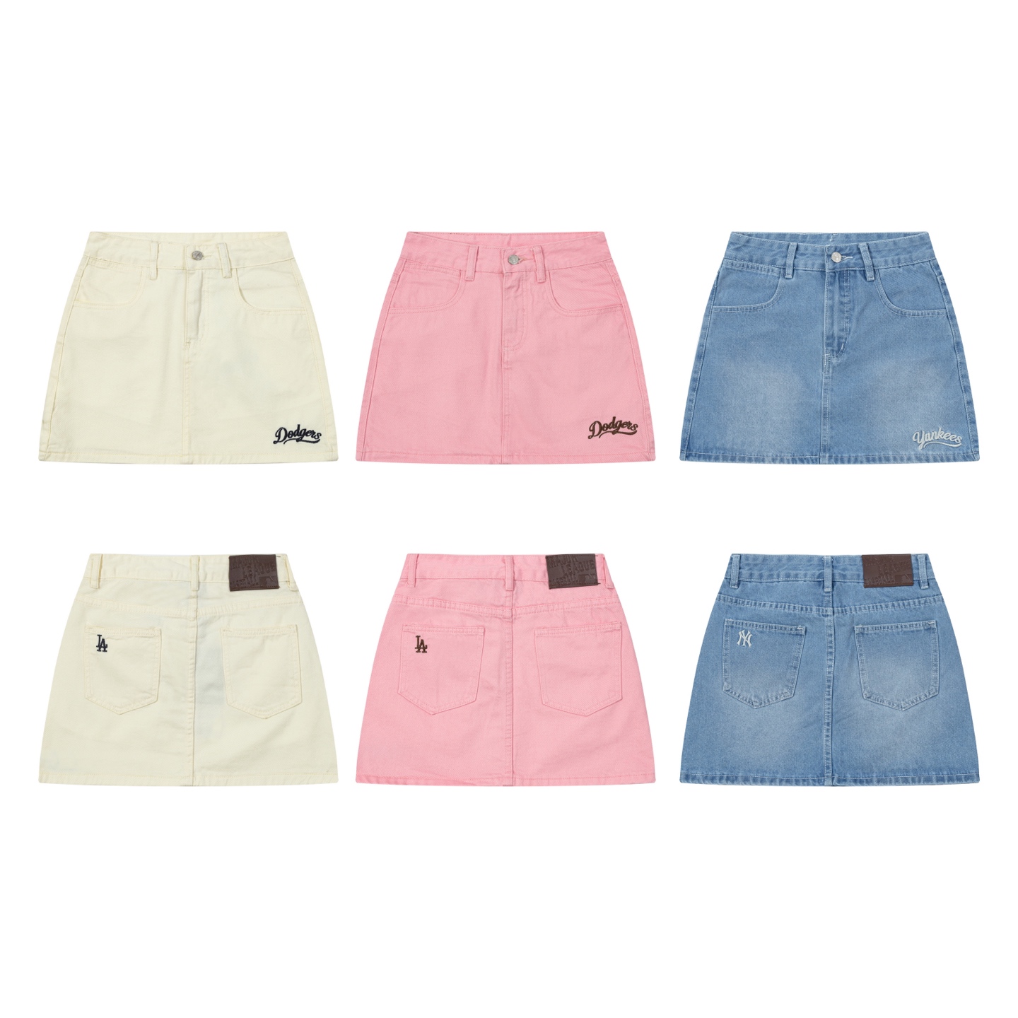 【三色齐发 高街王炸】潮咖必入战队牛仔裙组🔥 【战队高光色卡】 ⚪️ 奶油冰淇淋 | 粉色陷阱 | 晴空薄荷蓝 ▫️上排三色解锁美式学院风 下排同色系复刻经典穿搭法则 【设计解码】 🏆 战队DNA觉醒 | 米白/粉裙「Dodgers」战袍刺绣+「LA」后袋徽章 vs 薄荷蓝「Yankees」队标+「NY」荣耀印记 🏆 复古工装叠buff | 全系列做旧水波纹洗水工艺+后袋定制油蜡皮标 🏆 细节卷王配置 | 战队主题金属扣(激光刻字)+可拆卸战旗腰带袢 【收藏级工艺】 ✨ 32道洗水工序打磨做旧肌理,每条纹理都独一无二 ✨ 8股高密绣线刺绣,经50次机洗测试不脱线 ✨ 头层牛皮标牌做茶芯处理,越用越有岁月光泽 ✨ 防爆YKK拉链+战队主题加固工字扣 【穿搭方程式】 ☑️ 美式甜心:白粉CP色+老爹鞋+棒球帽 ☑️ 西海岸辣妹:薄荷蓝+露腰背心+厚底马丁靴 ☑️ Citywalk通勤:同色系牛仔外套+腋下包 【专柜级复刻标准】 🔝 进口四面弹牛仔布(Oeko-Tex婴儿级认证) 🔝 刺绣误差控制在0.2mm内,放大镜对比无压力 🔝 每件独立镭射防伪码,支持专柜验货 🔝 暴力测试版型:洗衣机狂甩10次不变形 三色战队已集结,明星同款穿搭密码+收藏级工艺,这次真的把棒球美学玩明白了!⚾️ 颜色 米白色 粉色 浅蓝色 仅供参考 具体可以参考尺码表 S (100斤) M (120斤) L (140斤)