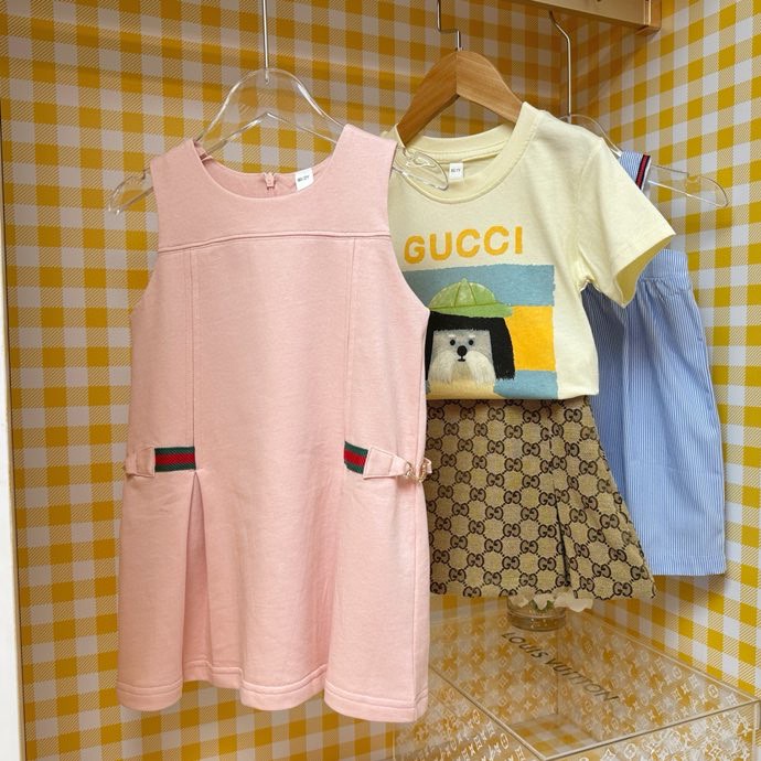 Gucci Kids' Apparel Set: Dress, Tee, and Skirt | Designer Children's Clothing