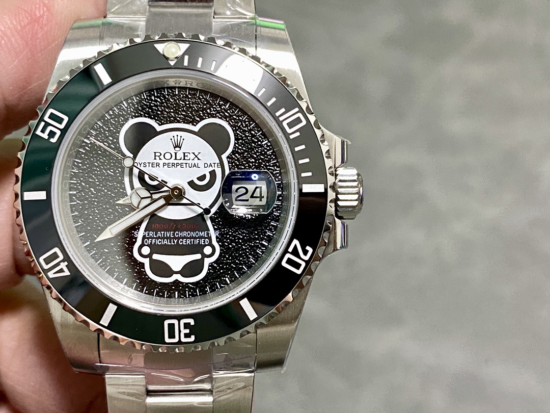 NO:728614,Blaken Rolex Panda Submariner 40mm 2836 movement, movement,, rolex19860909Blaken 劳力士 熊猫水鬼40mm 2836机,机,,rolex,Watch