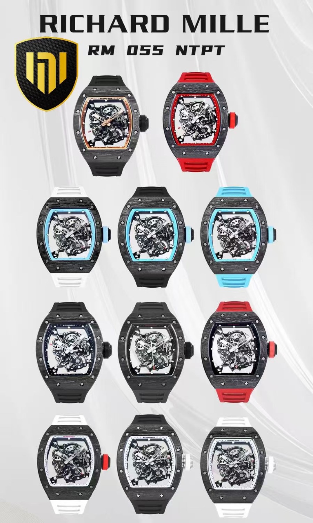 Richard Mille RM055 NTPT Carbon Fiber Watch - Limited Edition Timepiece