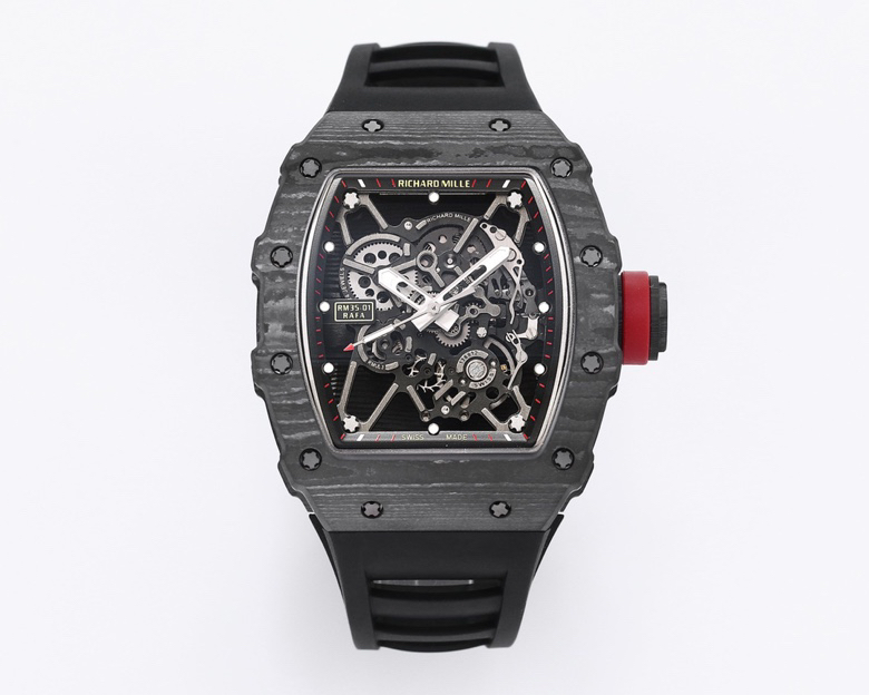 Richard Mille RM 35-01 Rafael Nadal Carbon Fiber Watch with Rubber Strap 3 a1745329010534 0635