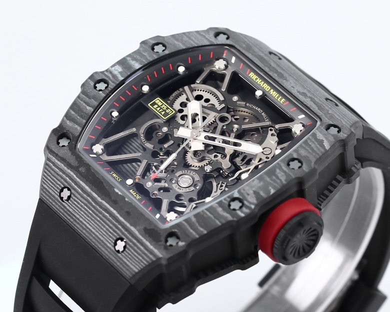 Richard Mille RM 35-01 Rafael Nadal Carbon Fiber Watch with Rubber Strap 5 a1745329010535 7325
