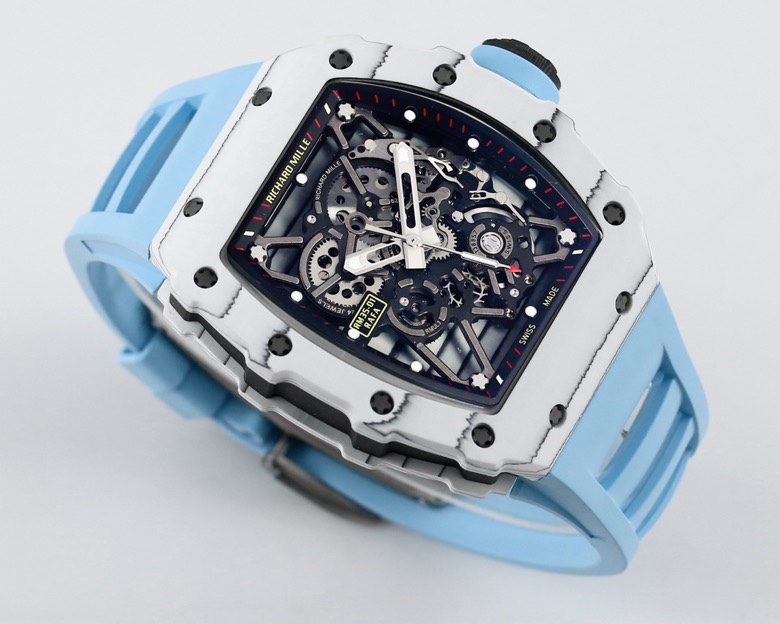 Richard Mille RM 35-01 Rafael Nadal Carbon Fiber Watch with Blue Strap 1 a1745329047435 8447