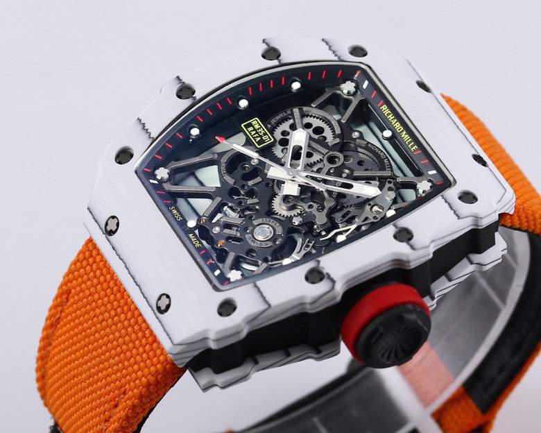 Richard Mille RM 35-01 Rafael Nadal Carbon Fiber Watch with Orange Strap 2 a1745329101984 7407