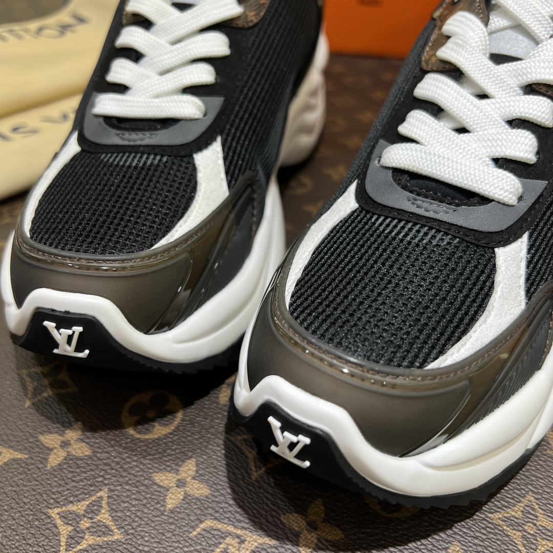 LV路易威登L家驴牌 爆款RUN 55 运动鞋 网面 超轻 增高 休闲 Sneaker跑鞋 老爹鞋 4