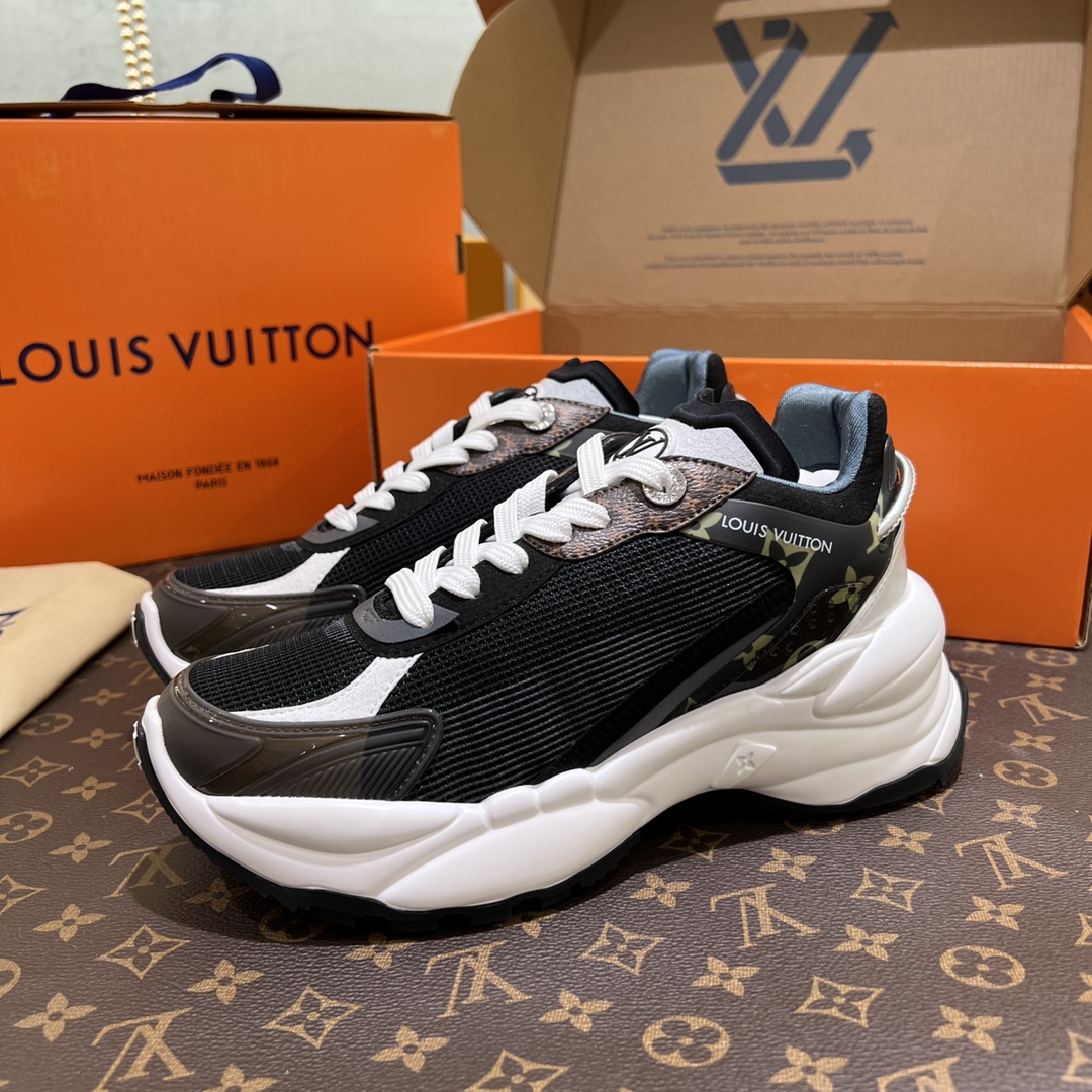 LV路易威登L家驴牌 爆款RUN 55 运动鞋 网面 超轻 增高 休闲 Sneaker跑鞋 老爹鞋 2