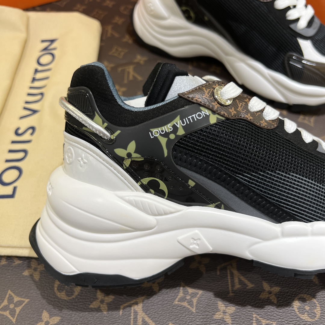LV路易威登L家驴牌 爆款RUN 55 运动鞋 网面 超轻 增高 休闲 Sneaker跑鞋 老爹鞋 6