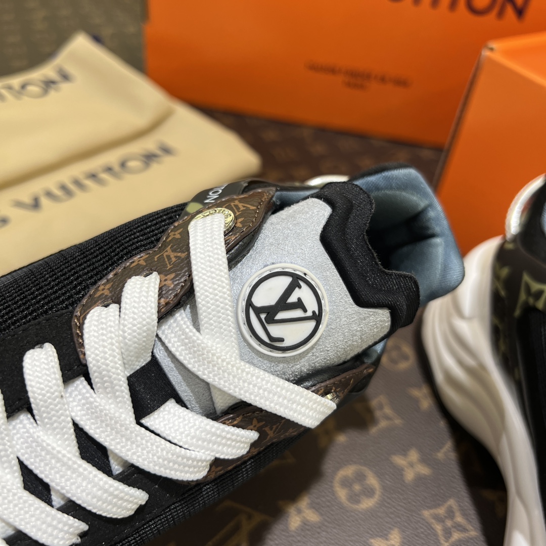 LV路易威登L家驴牌 爆款RUN 55 运动鞋 网面 超轻 增高 休闲 Sneaker跑鞋 老爹鞋 7