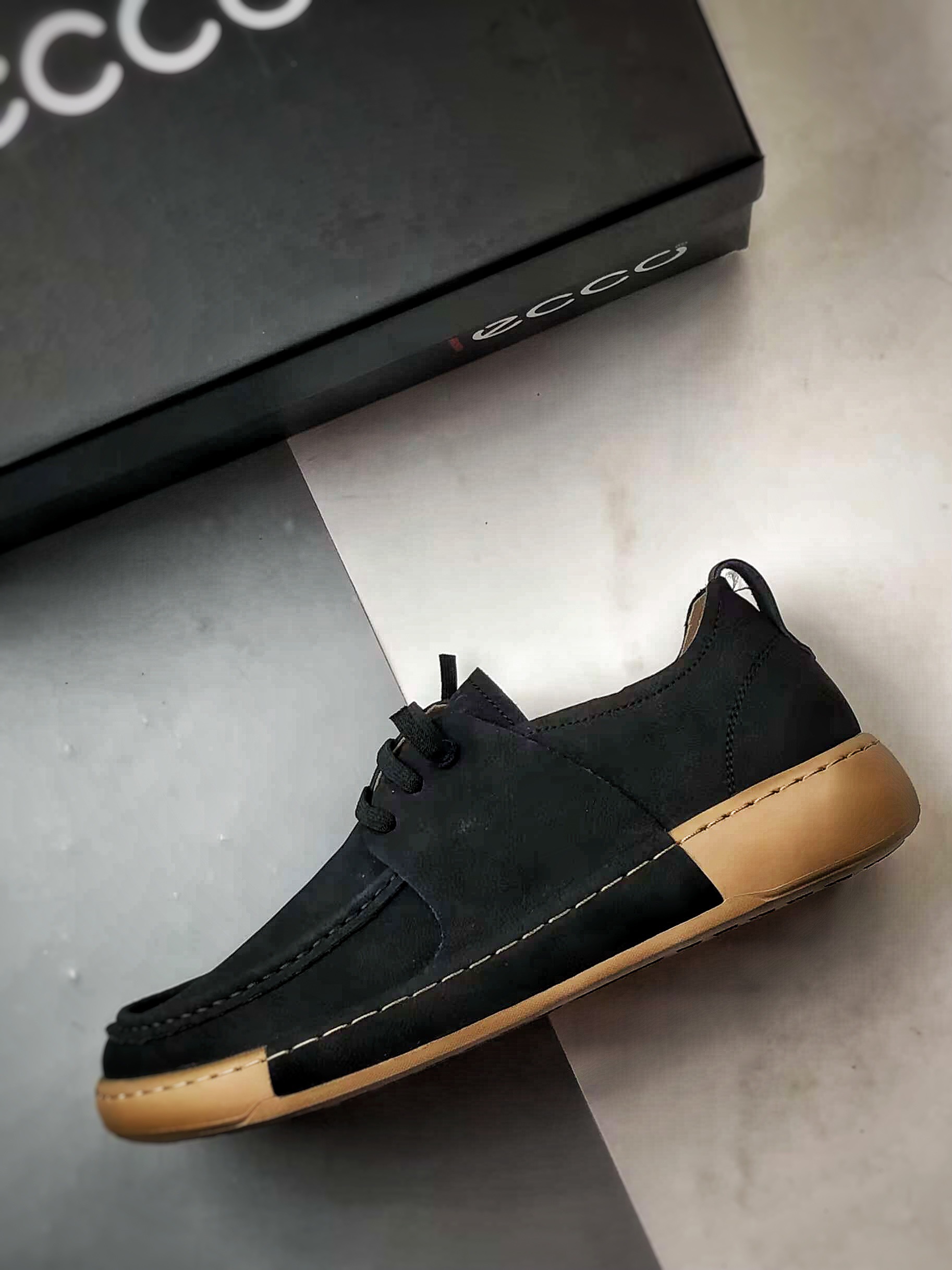 终端供货 ECCO爱步一脚蹬男鞋夏季25年新款百搭休闲袋鼠鞋