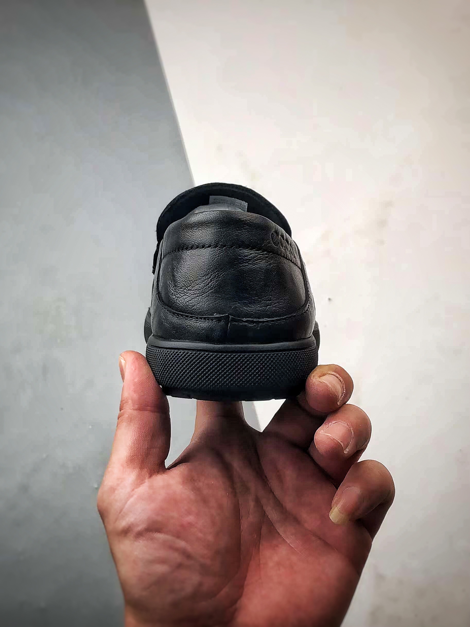 终端供货 ECCO爱步乐福鞋男 夏季真皮透气舒适一脚蹬豆豆鞋